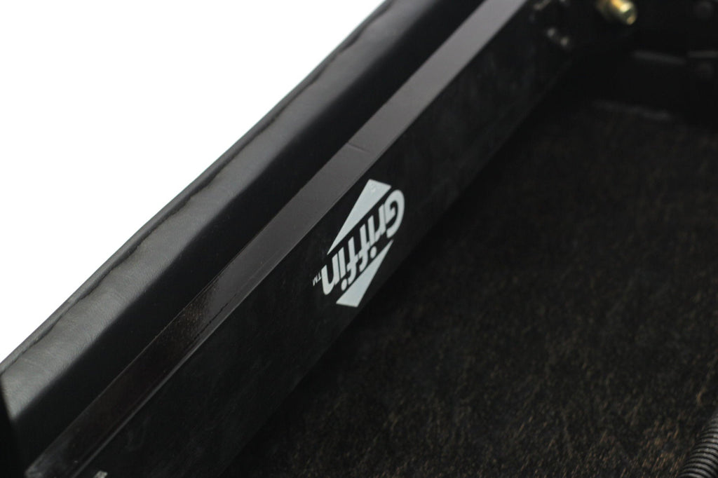 Genuine Leather Adjustable Piano Bench by GRIFFIN | Black Solid Wood Vintage Style & Heavy-Duty Ergonomic Keyboard Stool | Cushion Seat With Storage Space | Home Vanity Bench or Musicians Guitar Chair GeekStands.com