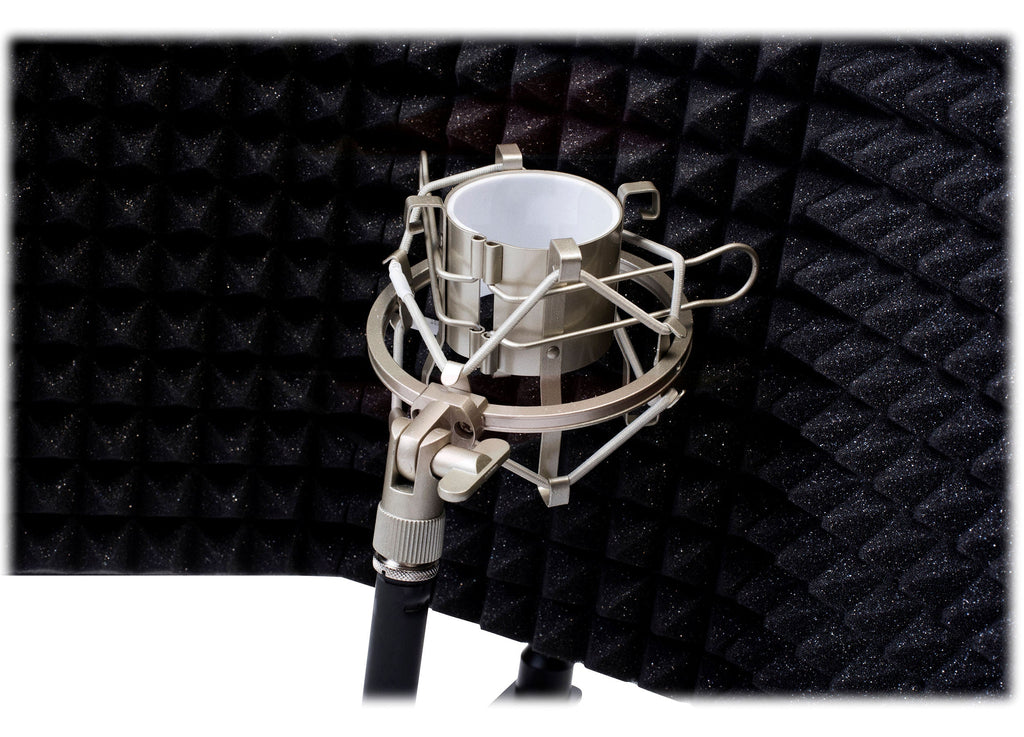 Studio Microphone Soundproofing Acoustic Foam Panel by GRIFFIN - Soundproof Filter - Sound Diffusion Mic Booth Shield, Absorbing Isolation Diffuser GeekStands.com
