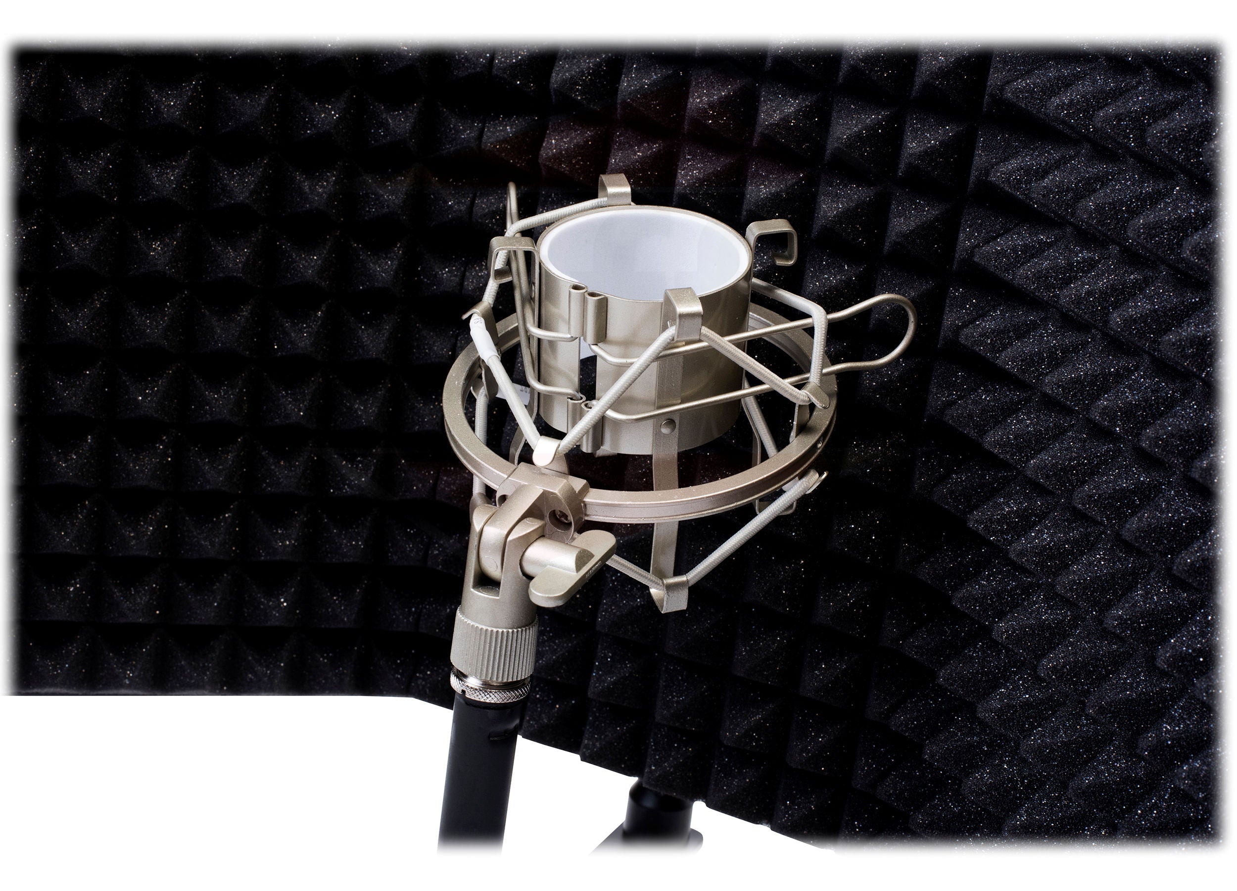 Studio Microphone Soundproofing Acoustic Foam Panel by GRIFFIN | Soundproof Filter | Sound Diffusion Mic Booth Shield | Isolation Diffuser | Noise Absorbing/Barrier for DJ Vocal Audio Music Recording GeekStands.com