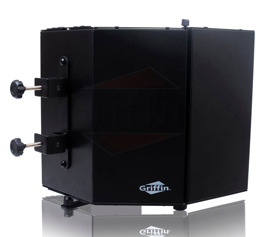 Studio Microphone Soundproofing Acoustic Foam Panel by GRIFFIN - Soundproof Filter - Sound Diffusion Mic Booth Shield, Absorbing Isolation Diffuser GeekStands.com