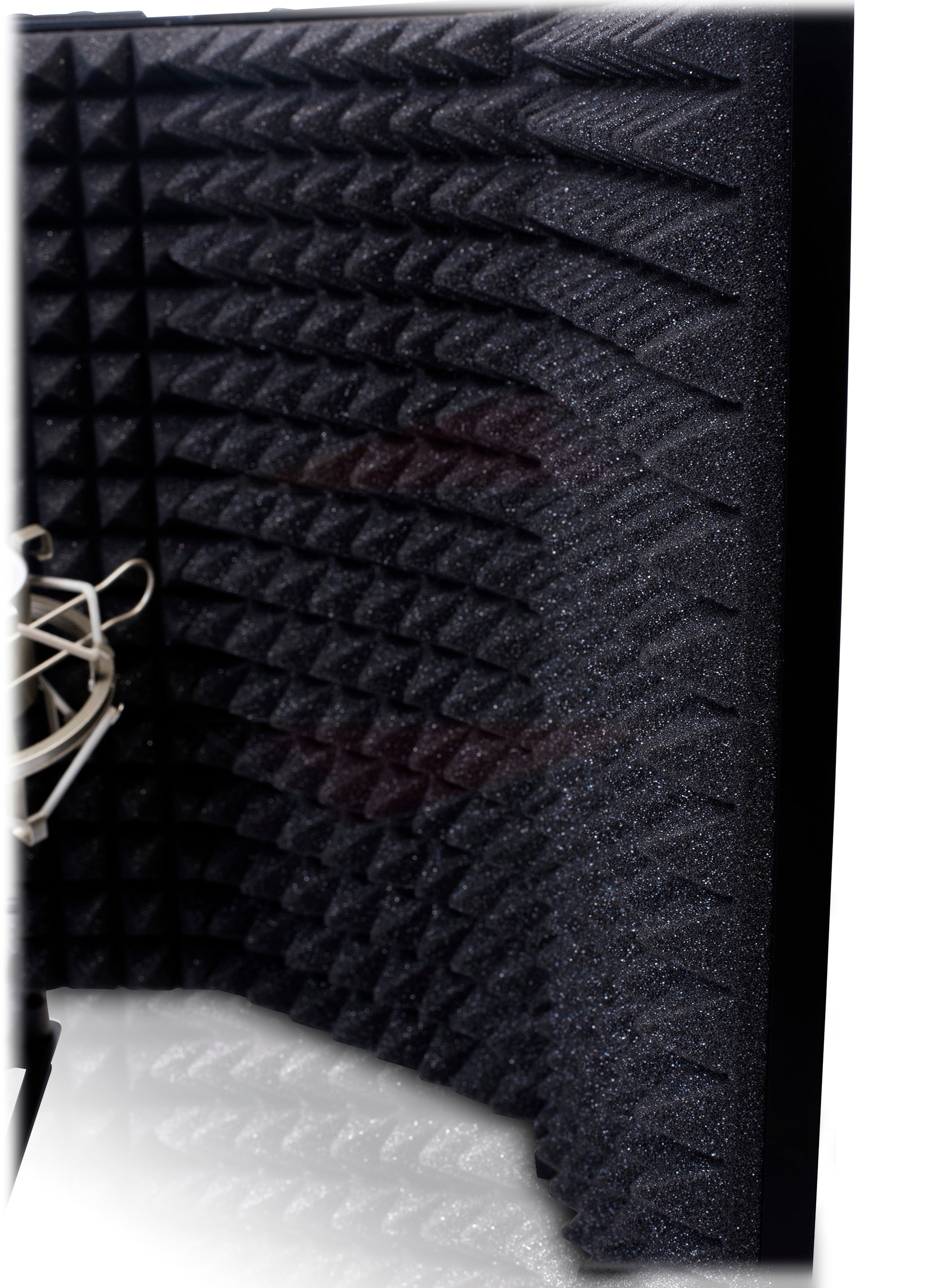 Studio Microphone Soundproofing Acoustic Foam Panel by GRIFFIN - Soundproof Filter - Sound Diffusion Mic Booth Shield, Absorbing Isolation Diffuser GeekStands.com