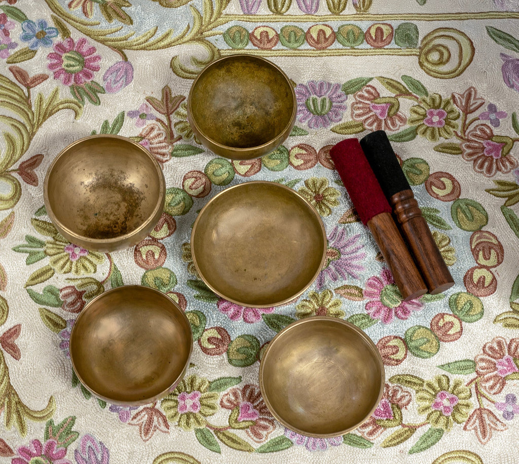 Antique Cup Set – F# Major Pentatonic Scale – AS15842 Bodhisattva Trading Company