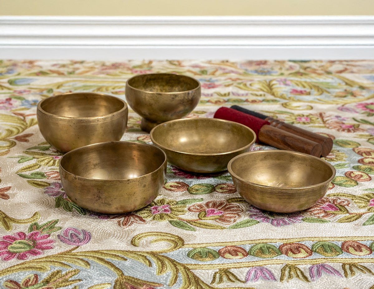 Antique Cup Set – F# Major Pentatonic Scale – AS15842 Bodhisattva Trading Company