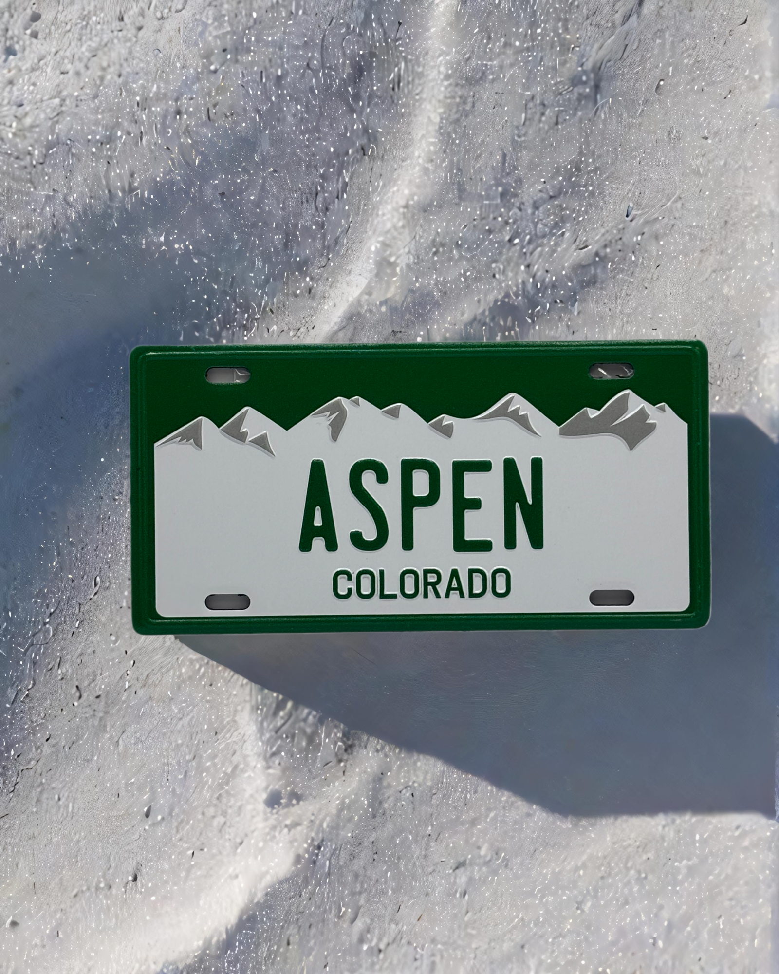 ASPEN - Colorado License Plate Magnet Green Mountain Games