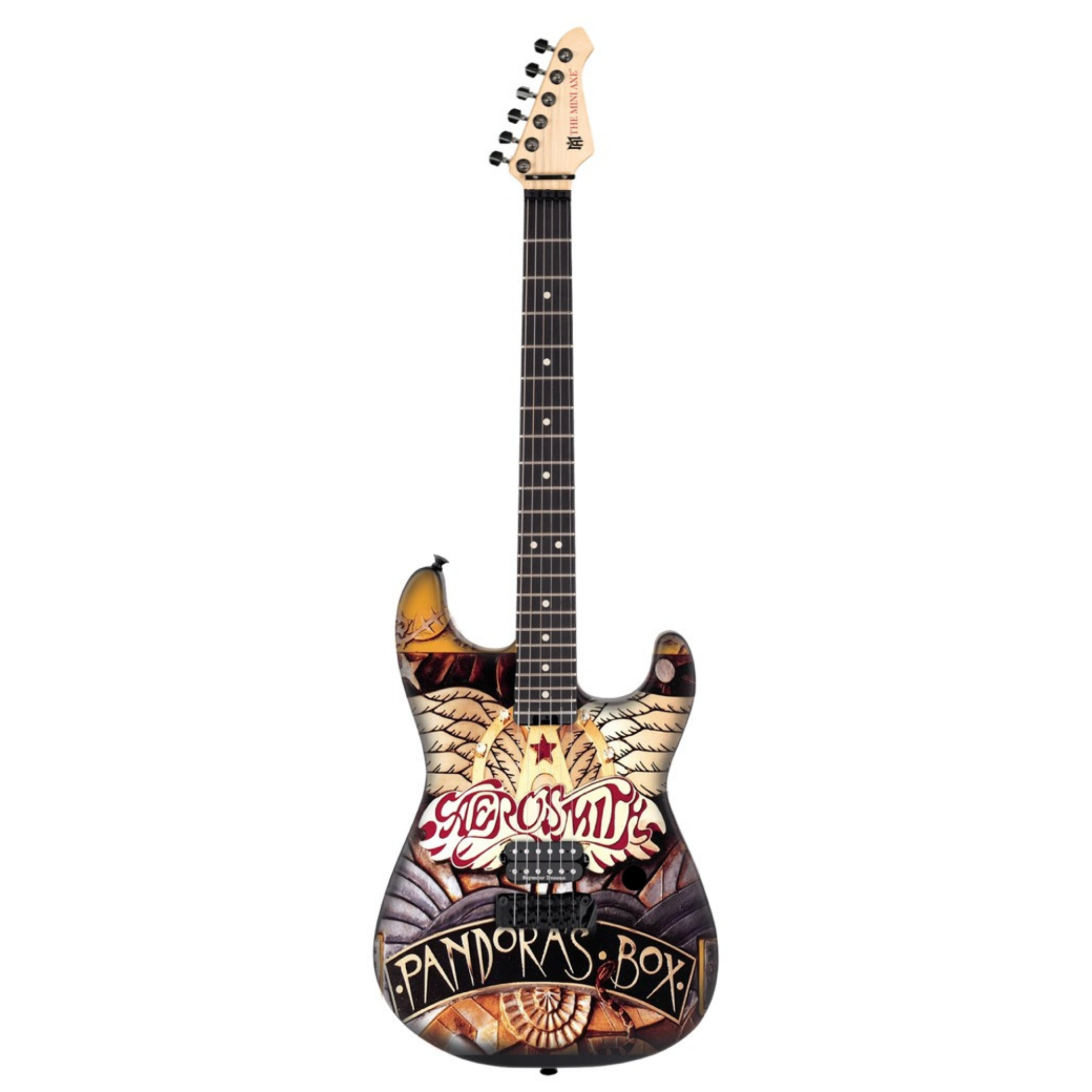 Aerosmith "Pandora's Box" Collectible Miniature Guitar The Mini Axe