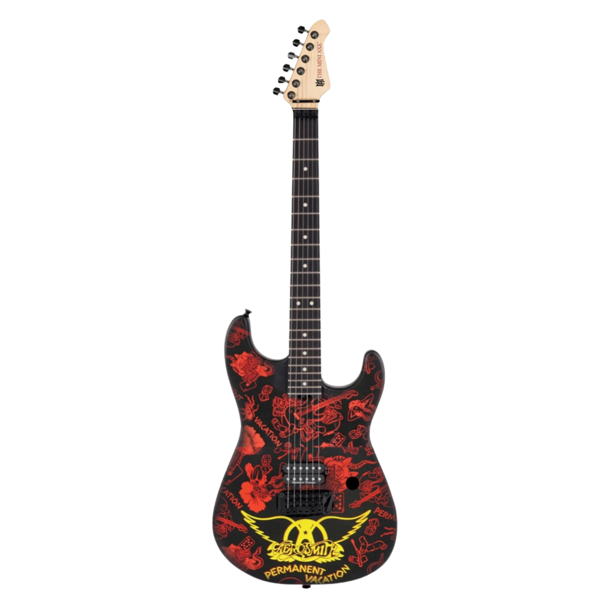 Aerosmith "Permanent Vacation" Collectible Miniature Guitar The Mini Axe