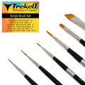 Trekell Acrylic Brush Set - Professional Artist Brushes Trekell Art Supplies