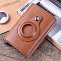 Airtag Location Tracker Leather Card Holder Simple Creative Business Multi-Function Wallet Wallet Card Holder X- 81 Gentleman.Clothing