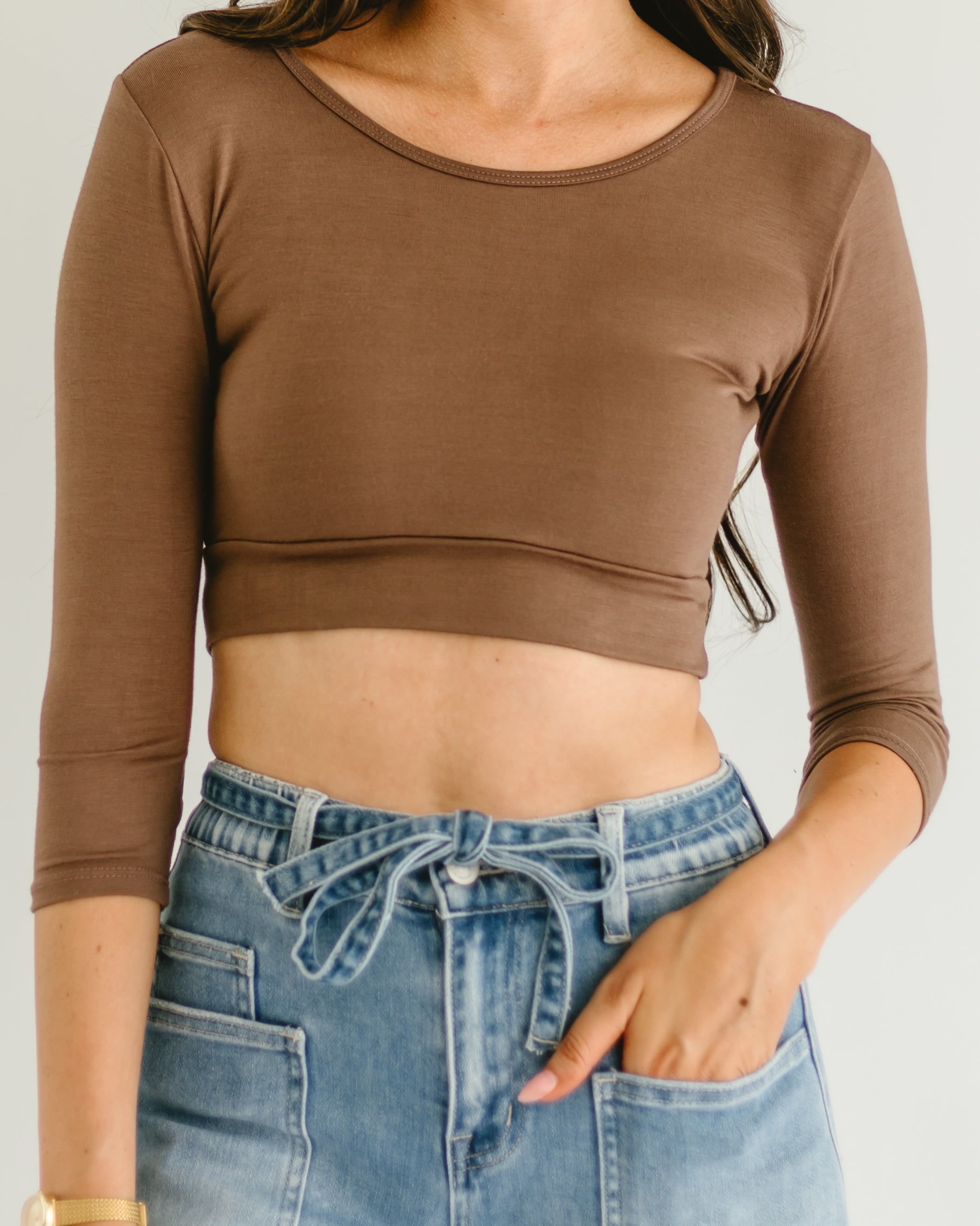 Classic 3/4 Sleeve Halftee HALFTEE Layering Fashions