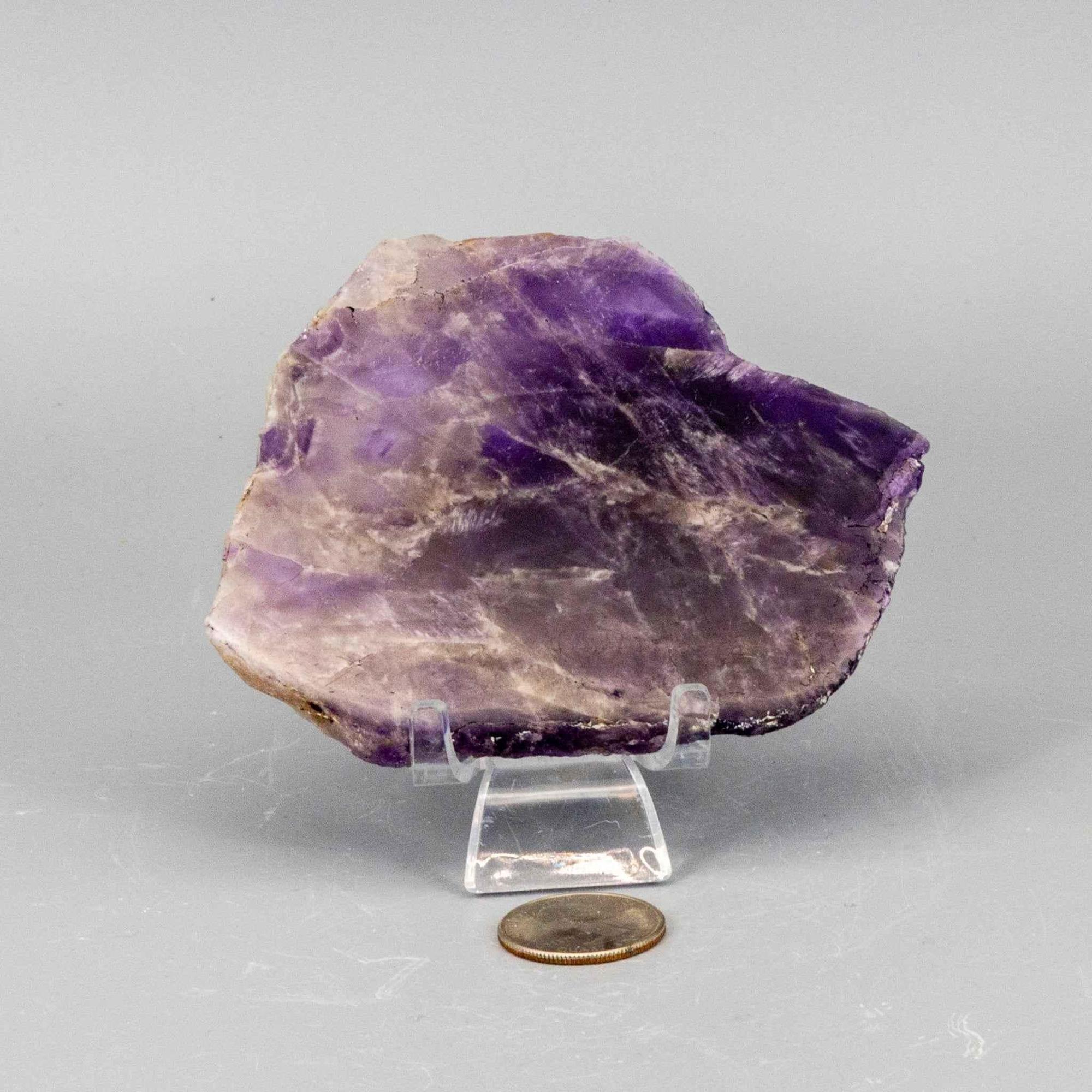 Amethyst Crystal Polished Slice Natural Purple Stone Crystal Destiny