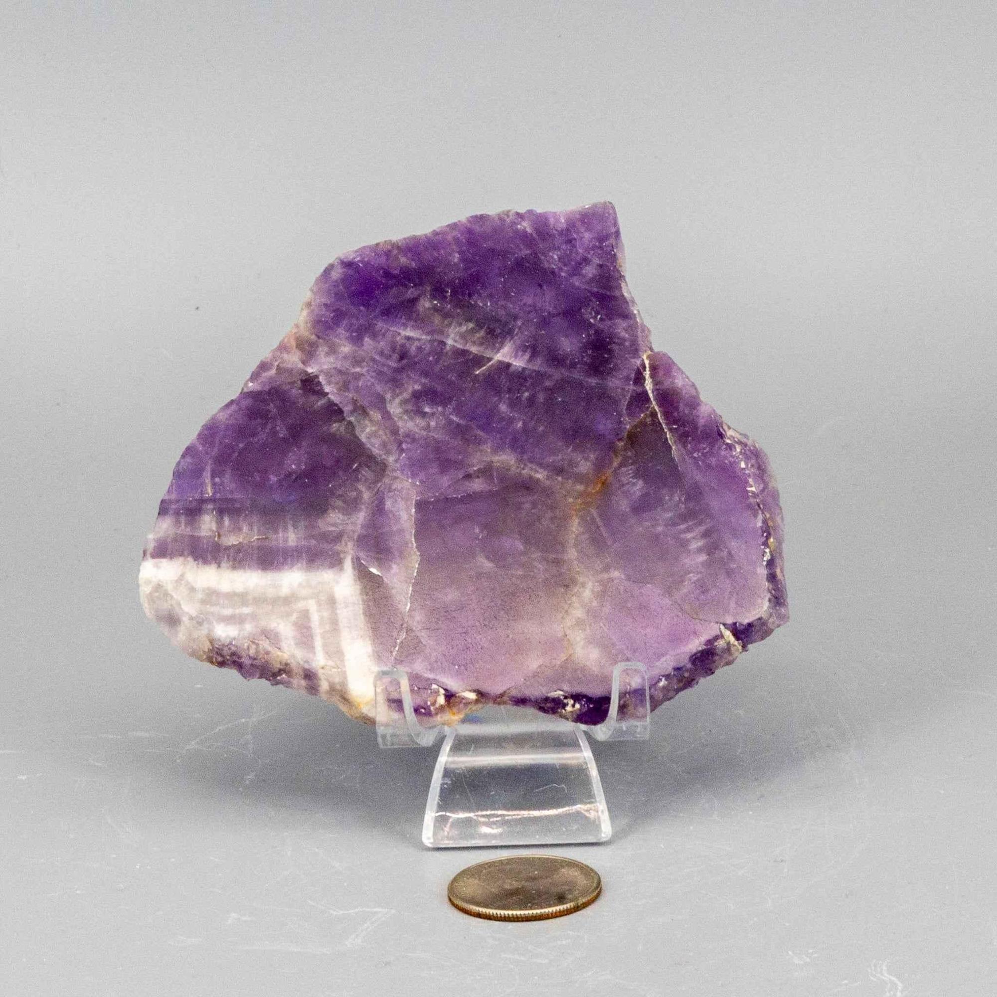 Amethyst Crystal Polished Slice Natural Purple Stone Crystal Destiny