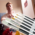 Andrew Cadima 6-Piece Trekell Artist Brush Set For Oil & Acrylic Painting Trekell Art Supplies