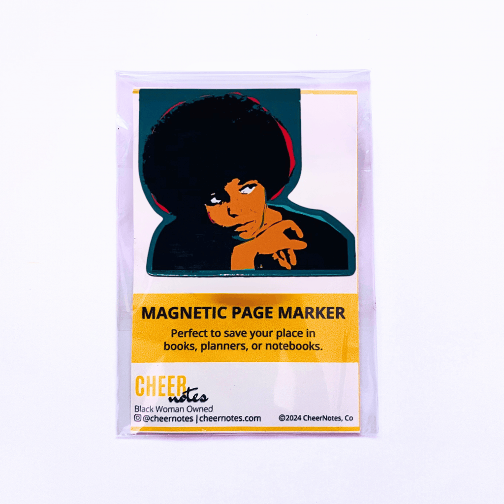 Angela Davis Magnetic Page Marker CheerNotes