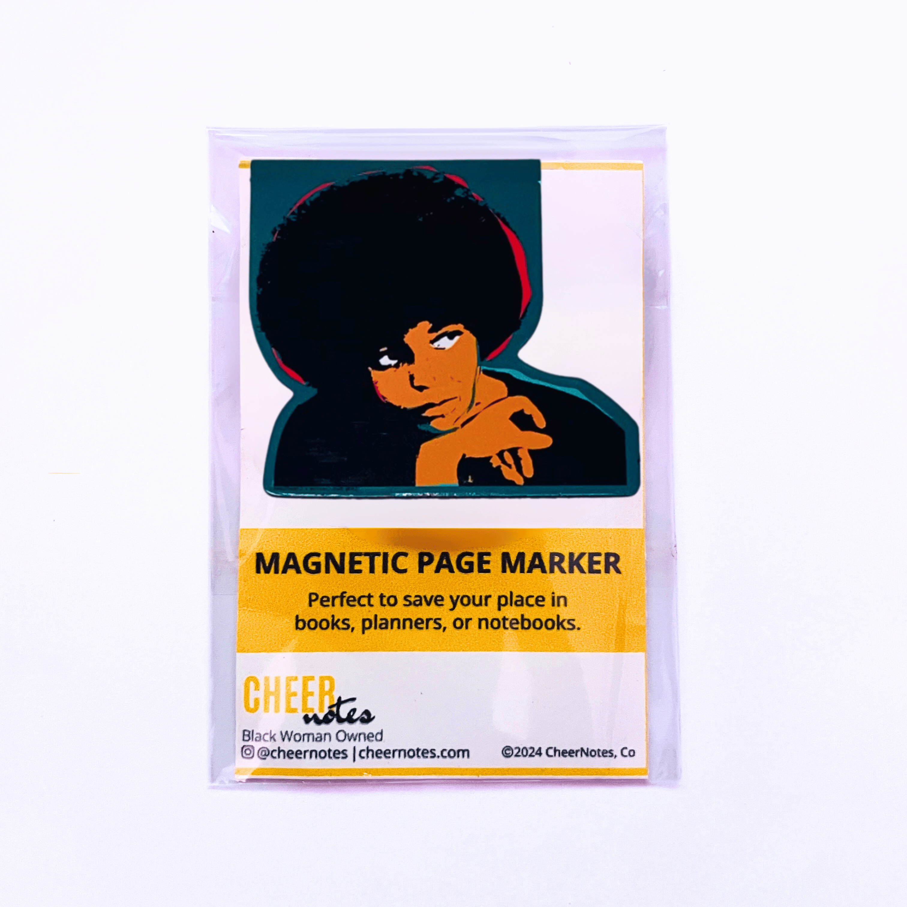 Angela Davis Magnetic Page Marker CheerNotes