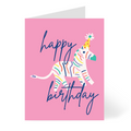 Animal Party Zebra Birthday Card CheerNotes