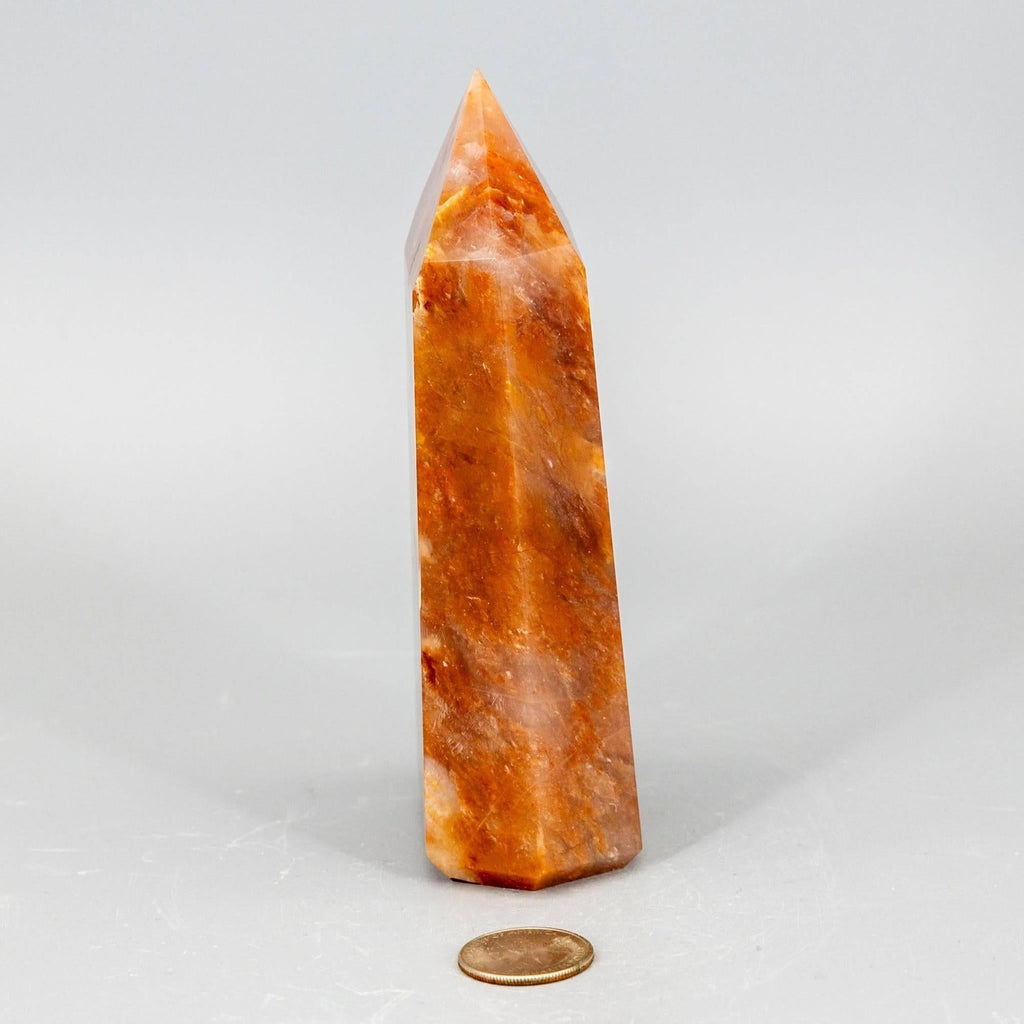 Aragonite Crystal Tower Polished Natural Earthy Stone Crystal Destiny
