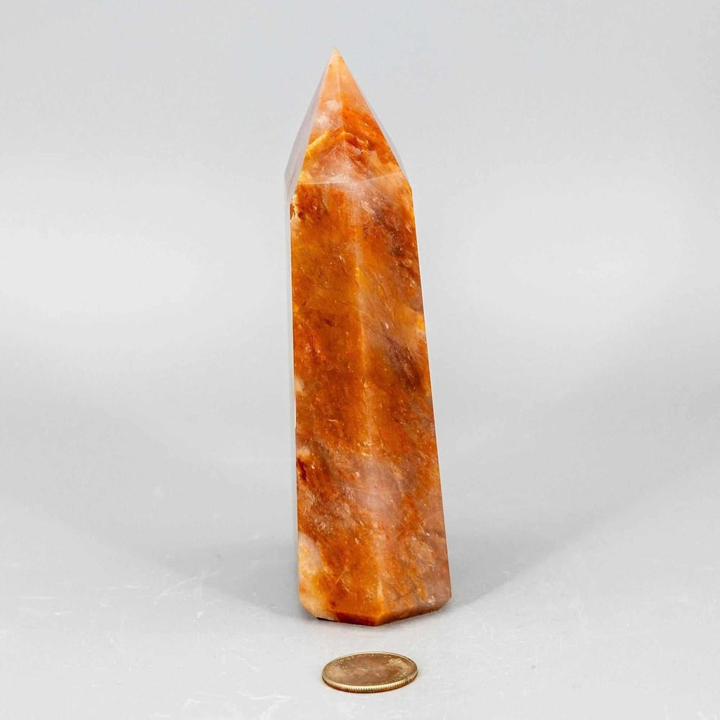 Aragonite Crystal Tower Polished Natural Earthy Stone Crystal Destiny