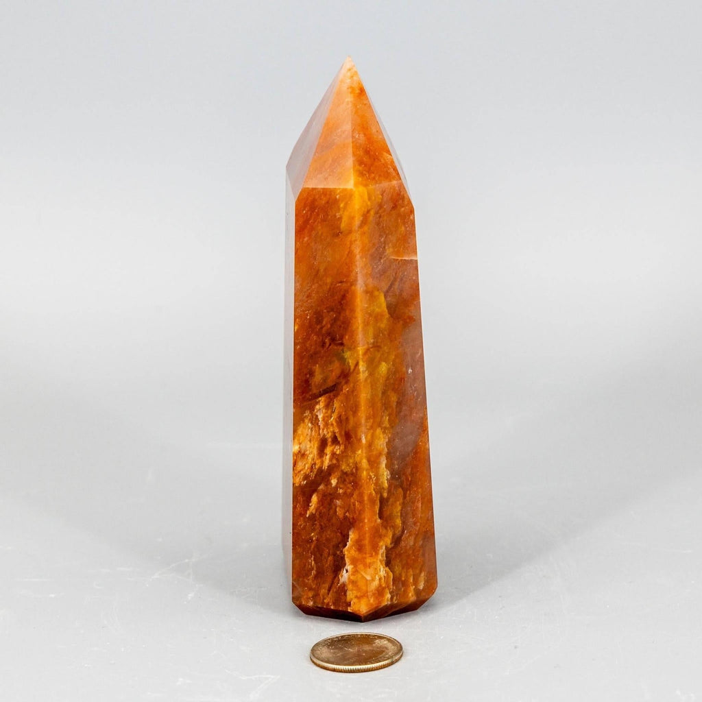 Aragonite Crystal Tower Polished Natural Earthy Stone Crystal Destiny
