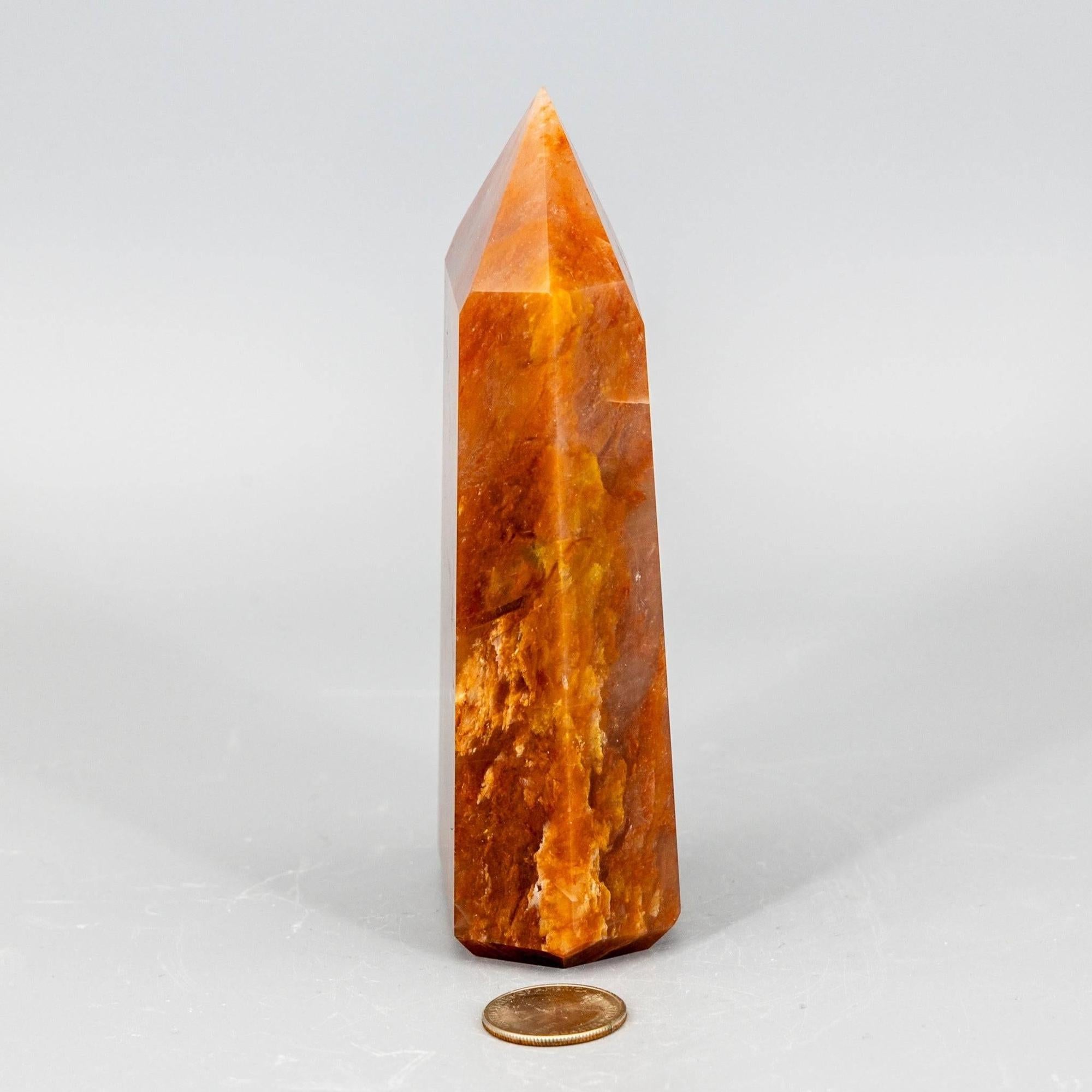 Aragonite Crystal Tower Polished Natural Earthy Stone Crystal Destiny