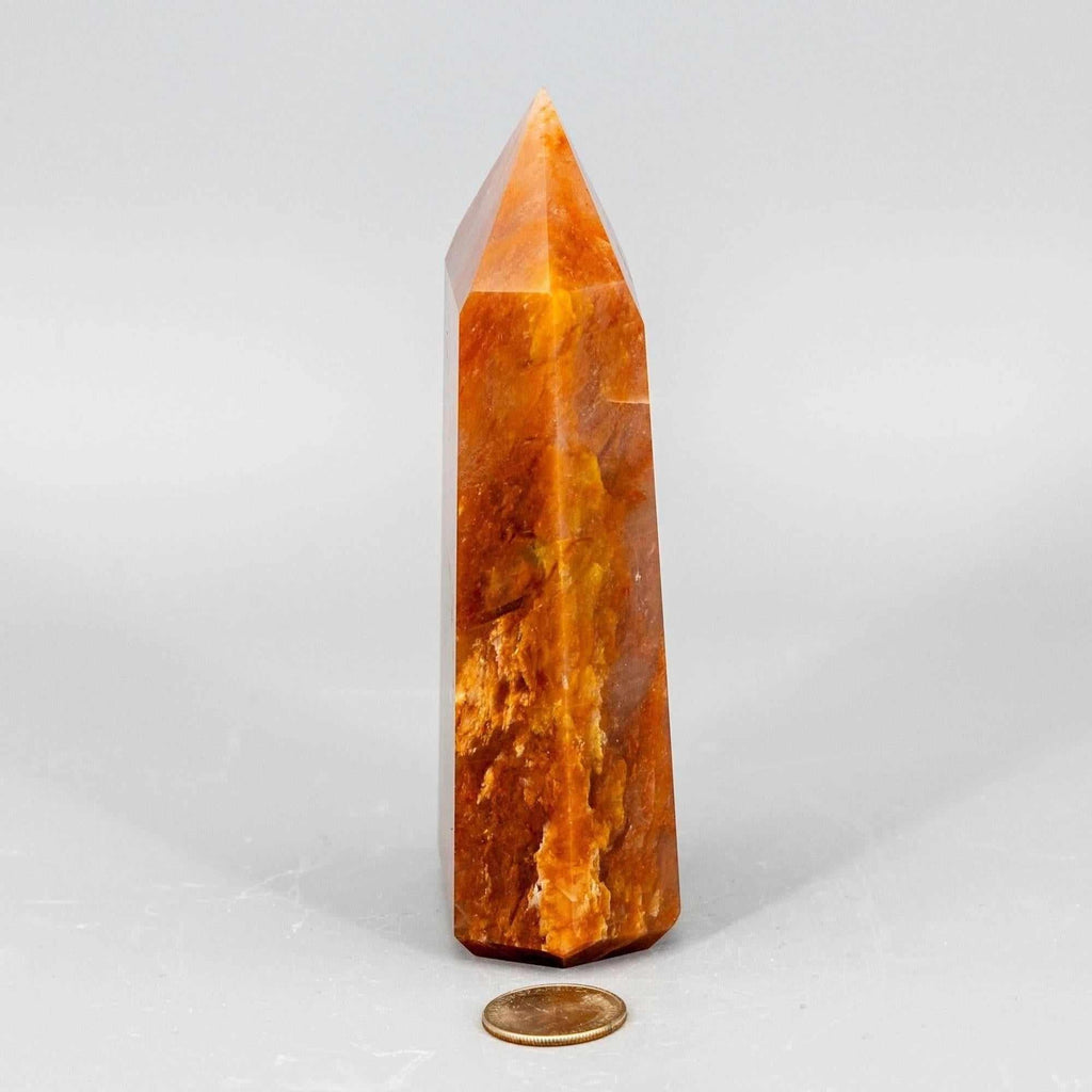 Aragonite Crystal Tower Polished Natural Earthy Stone Crystal Destiny