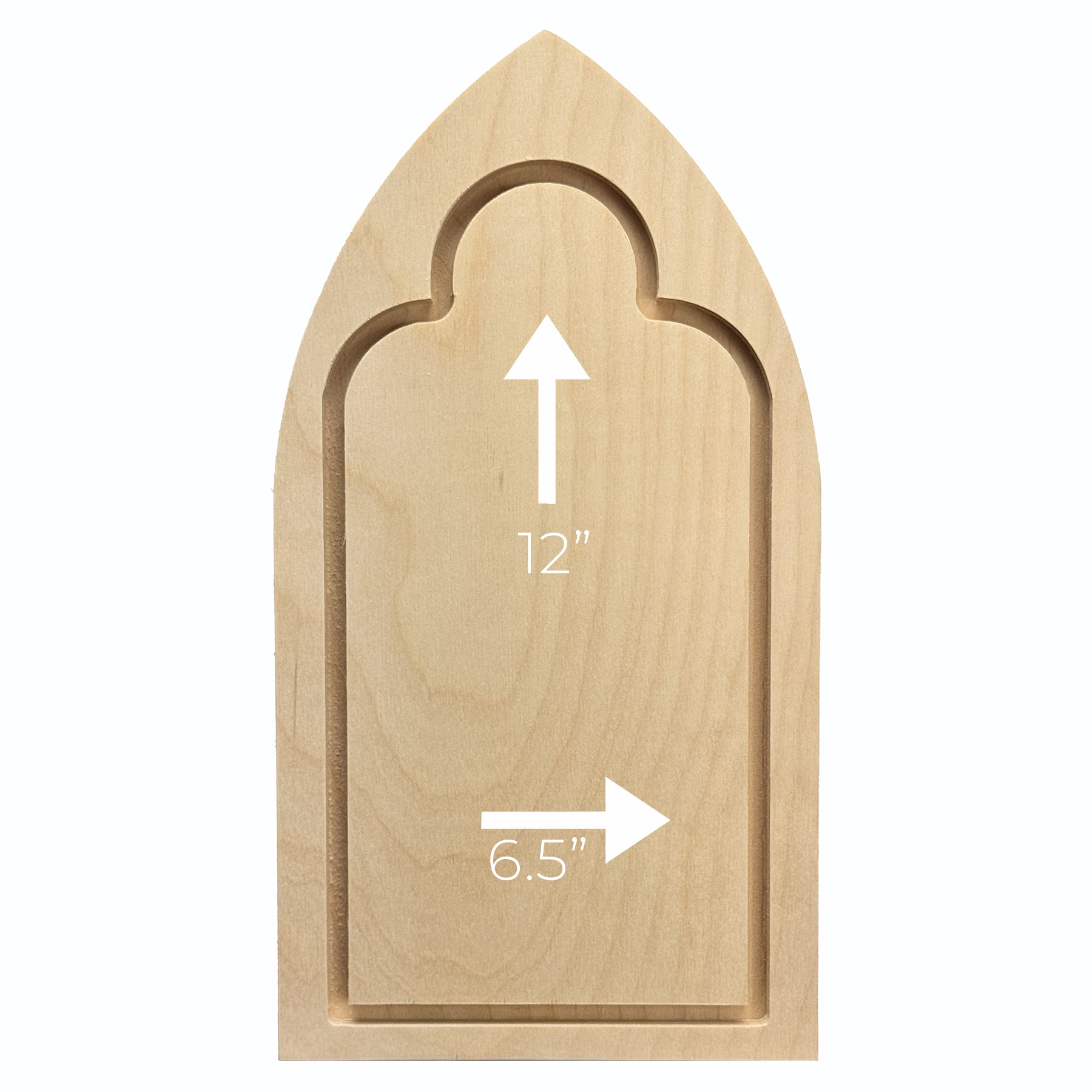 Trekell Gothic Arch Floater Panel - Wooden Painting Canvas + Frame Trekell Art Supplies
