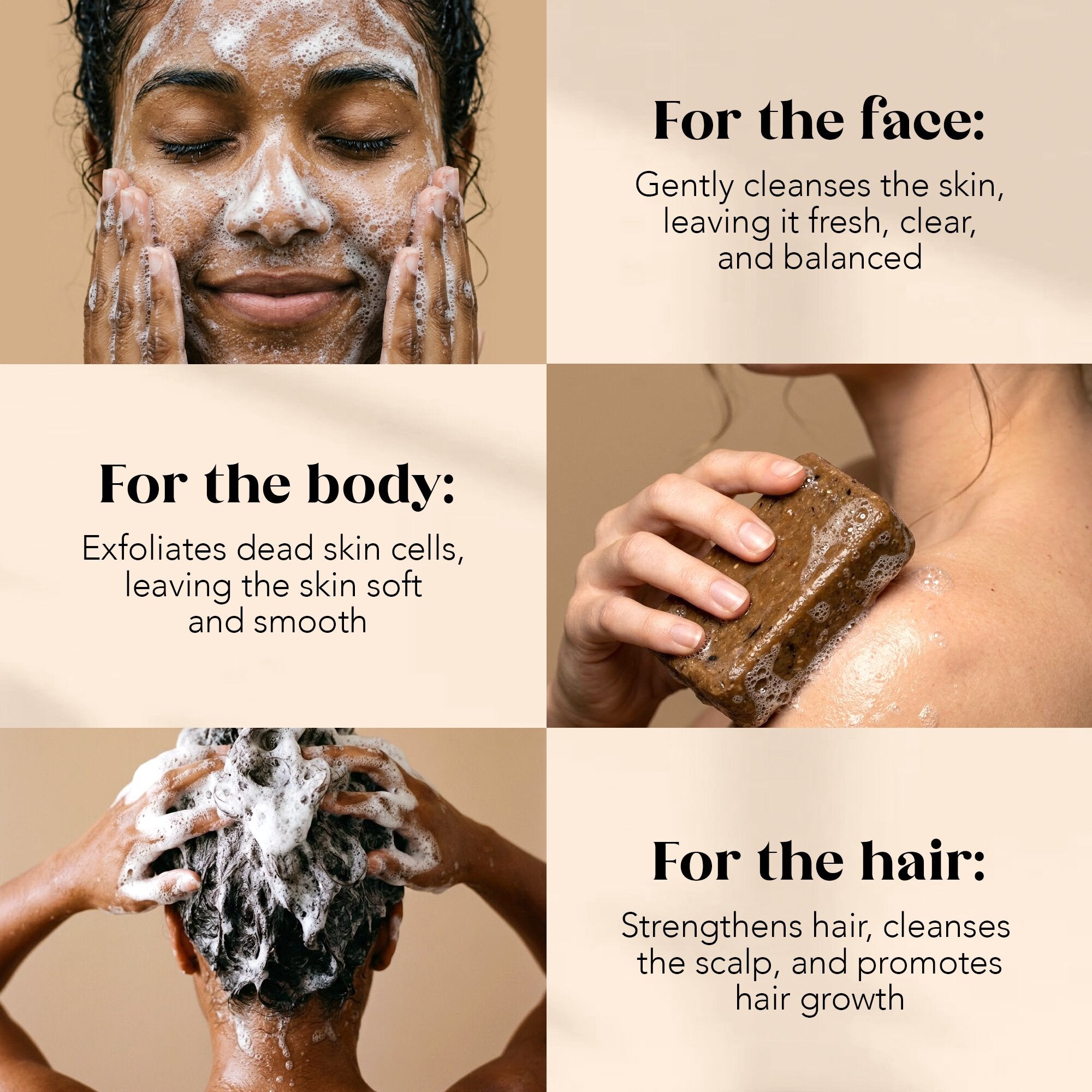 100% African Black Soap - Argan AshantiNaturals