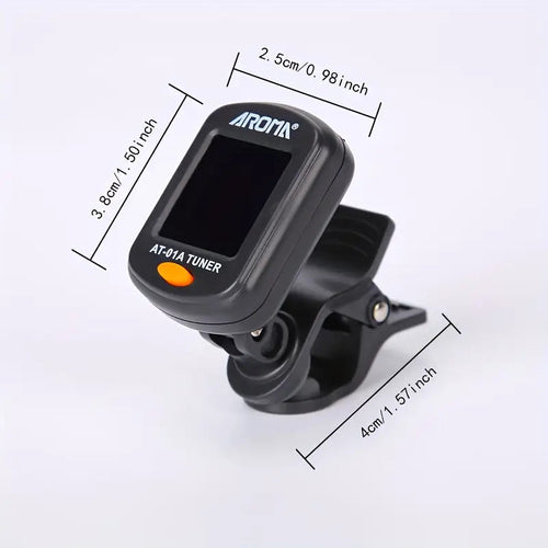 * Aroma Guitar Tuner Clip on-Accurate Chromatic; Acoustic Guitar Bass Violin Ukulele Tuner Doba