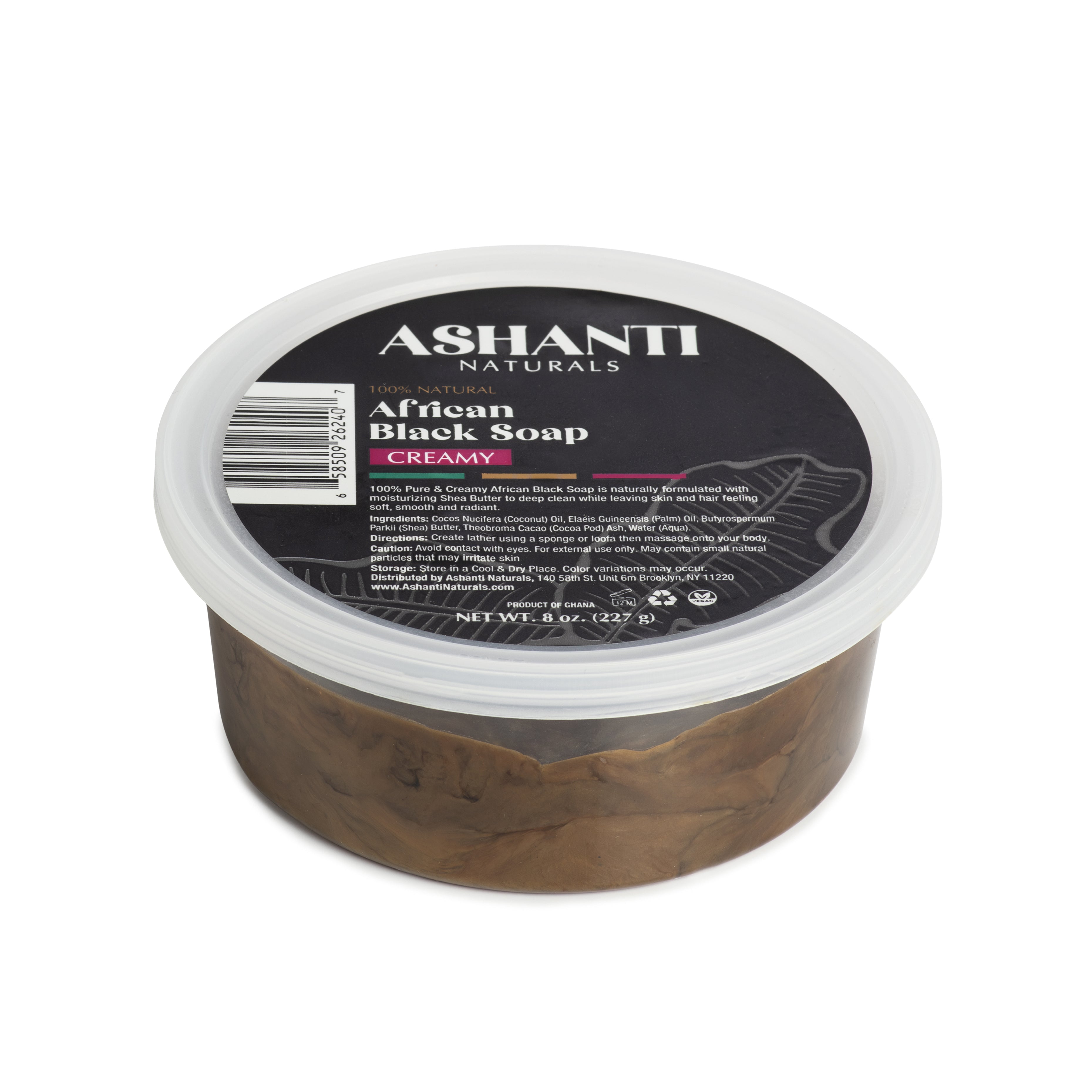 ASHANTI NATURALS 100% African Black Soap - Creamy AshantiNaturals