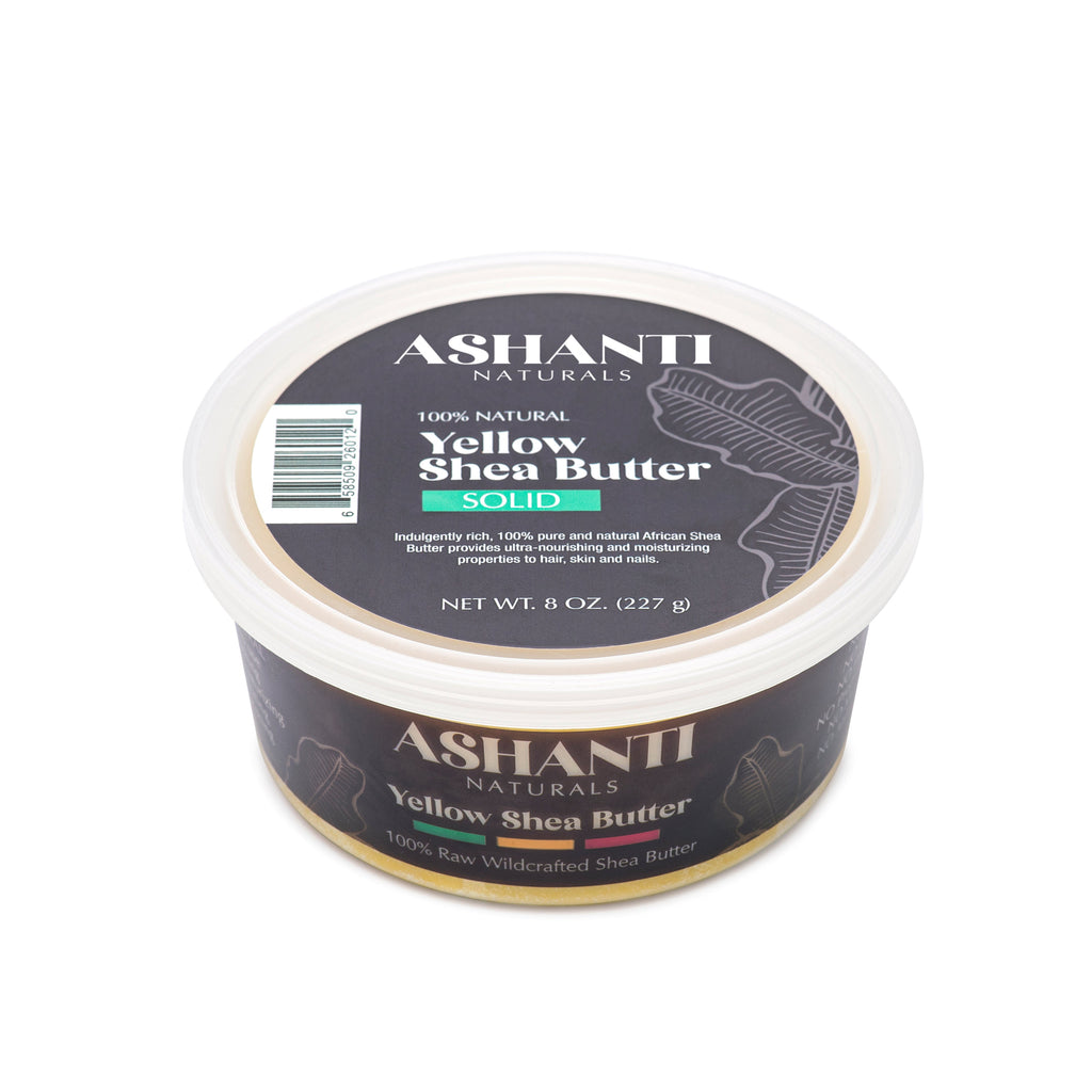 ASHANTI NATURALS 100% Yellow Shea Butter - Solid AshantiNaturals