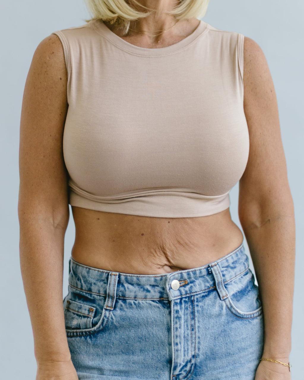 Crew Neck Tank Halftee HALFTEE Layering Fashions