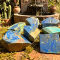 Azurite And Chrysocolla Free-form Shapes Carving Amazing Crystals