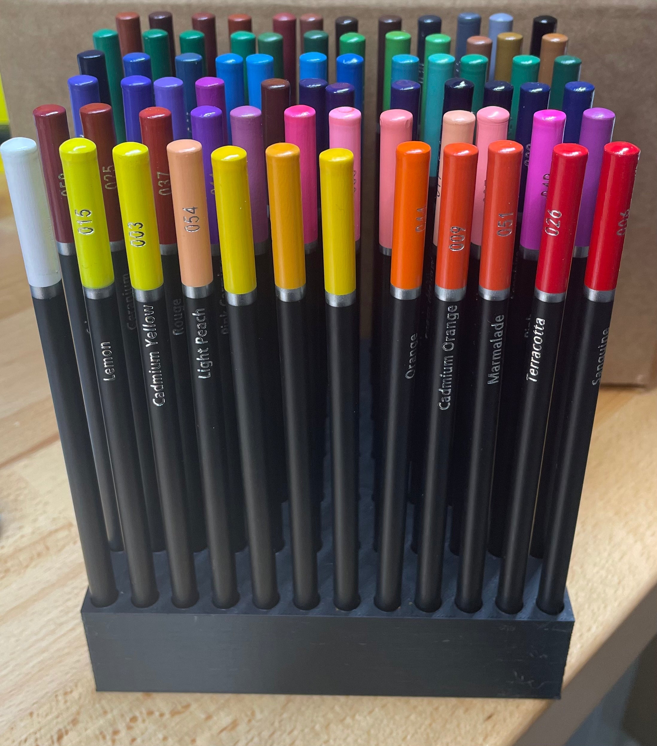 3D Printed 84 Colored Pencil Caddy Y-Axis Printing LLC