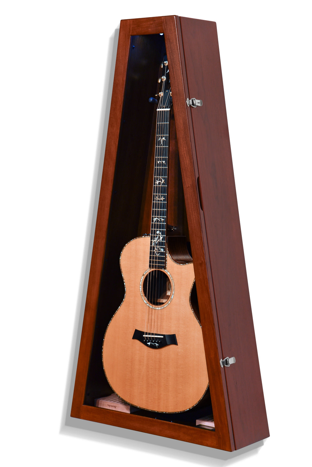 ClimaCase Triangle Humidor - Cherry with Acres Stain Acoustic Remedy Cases