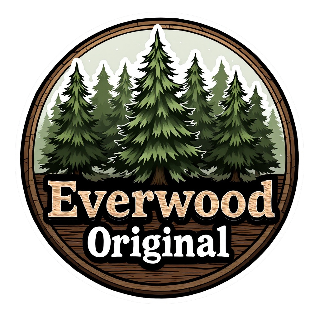 Treetops Circle Sticker Everwood Original