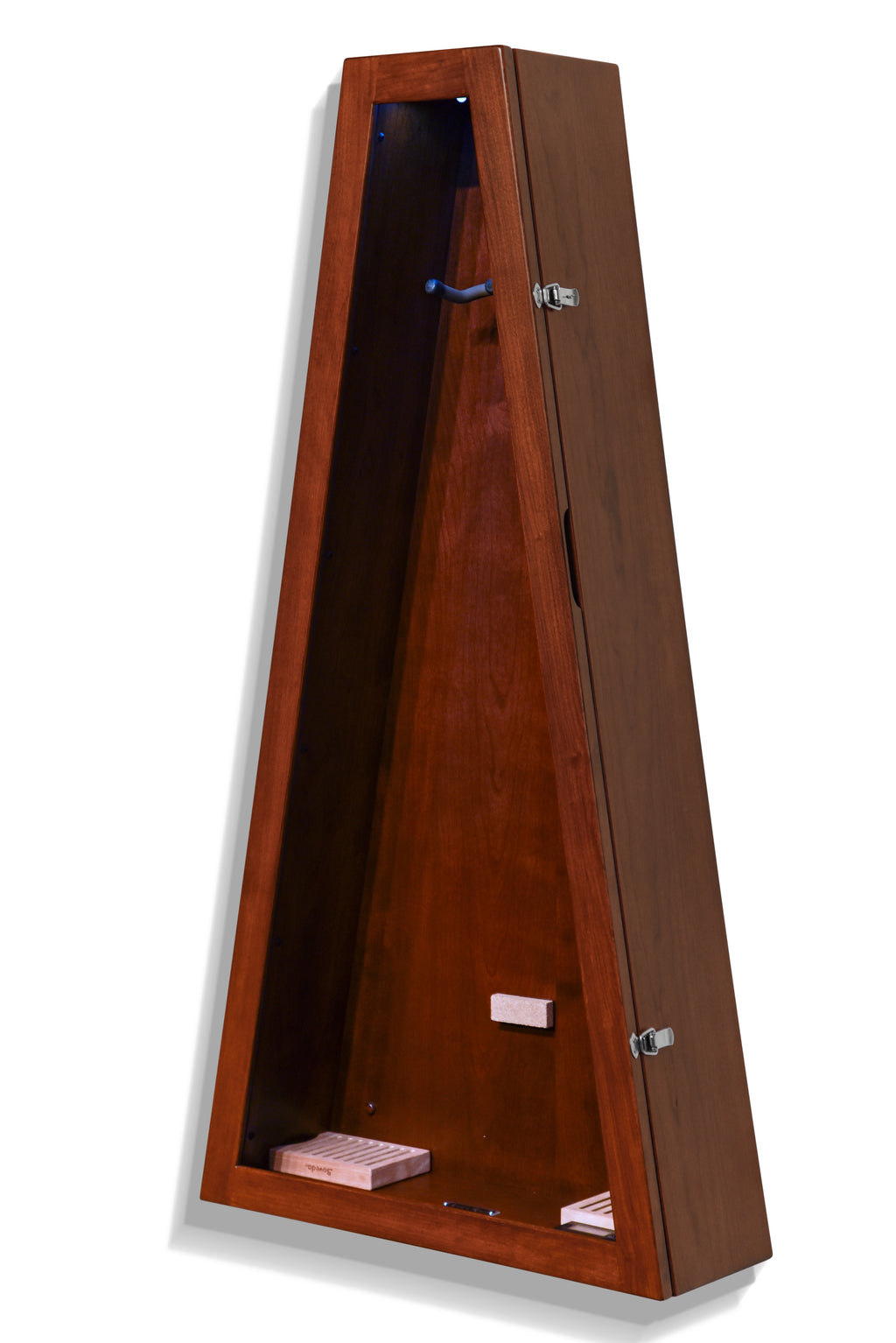 ClimaCase Triangle Humidor - Cherry with Acres Stain Acoustic Remedy Cases