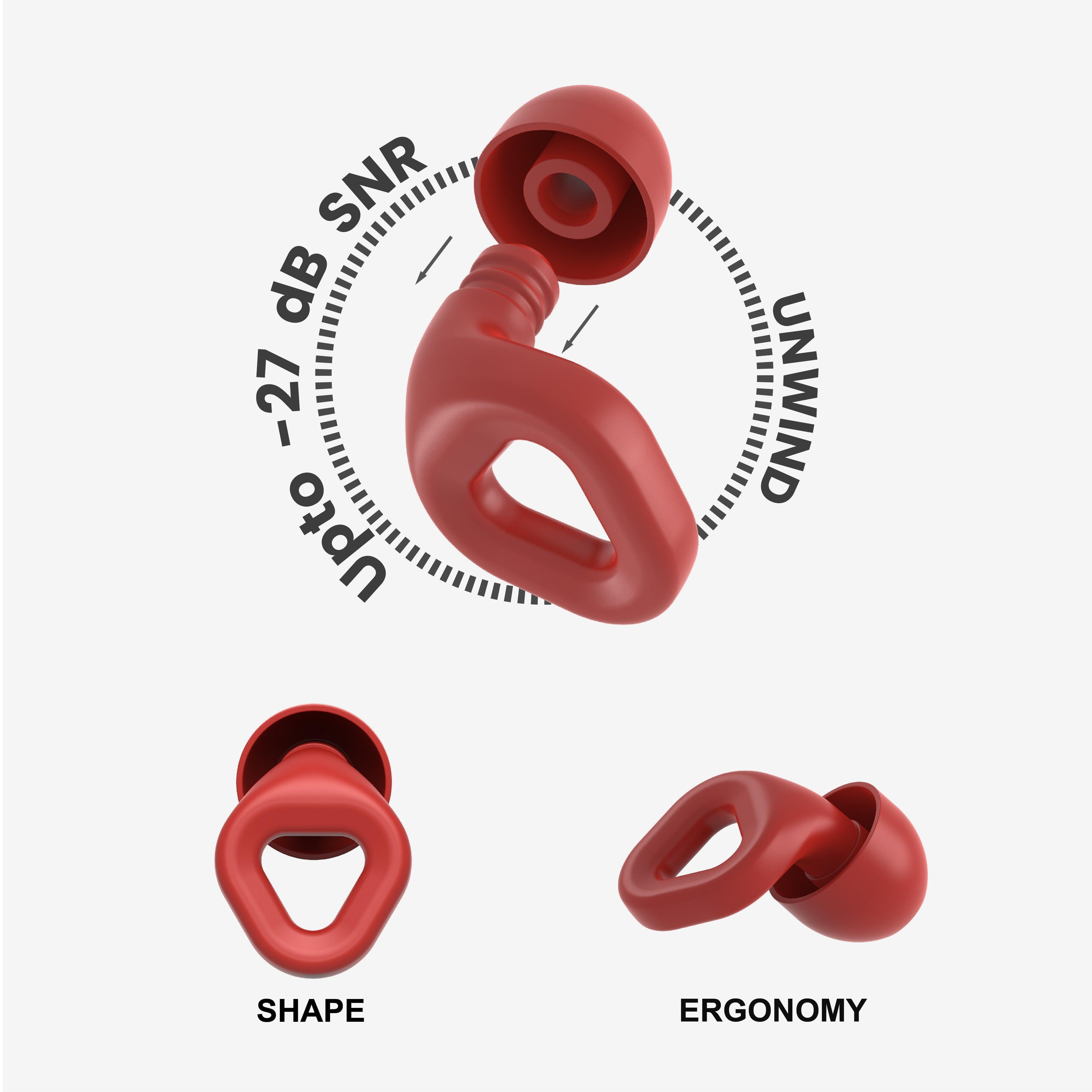ZENZ - Unwind Earplugs - Fiery Red ZENZ
