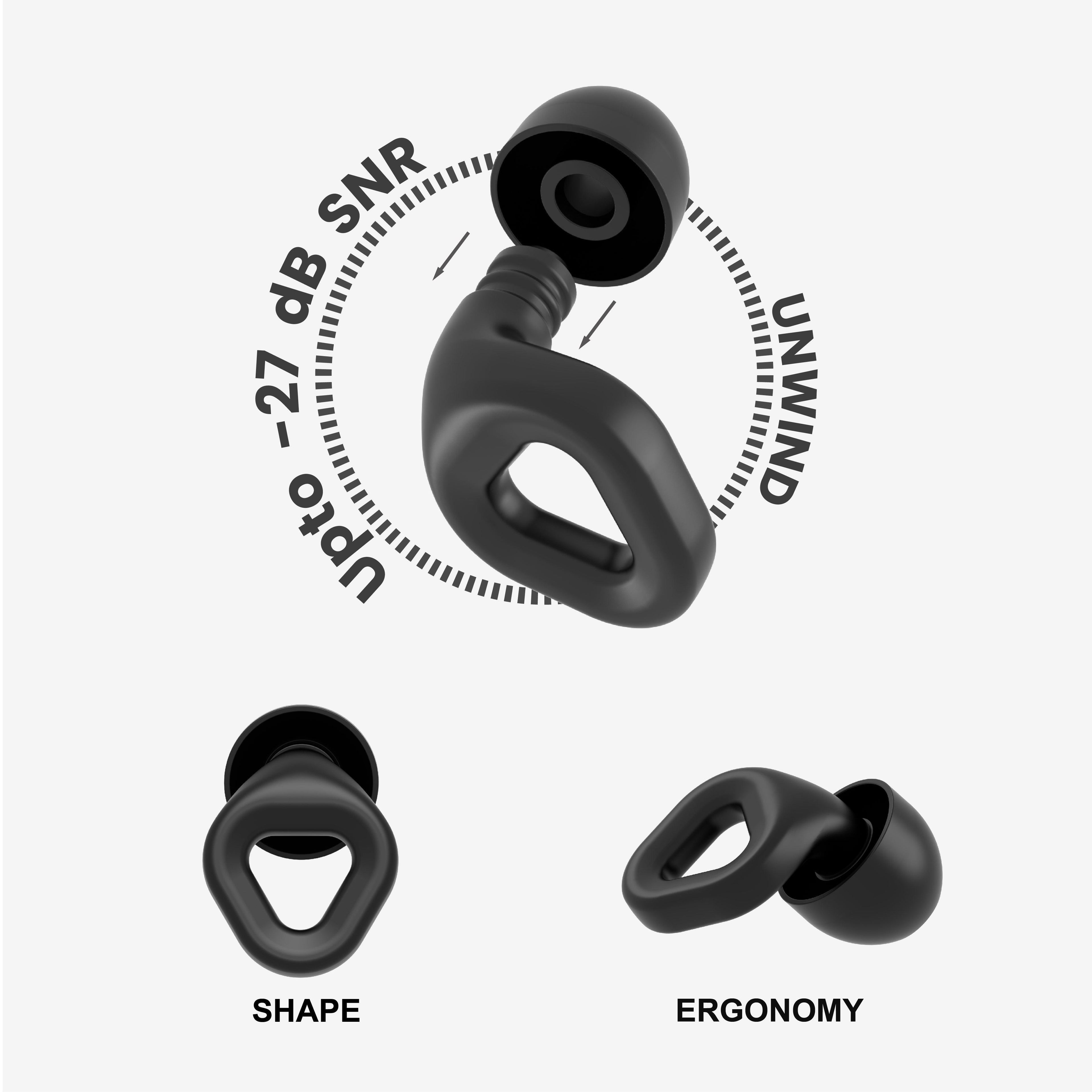 ZENZ - Unwind Earplugs - Onyx Black ZENZ