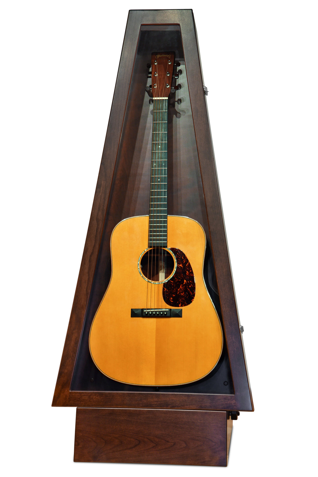 ClimaStand Triangle Humidor with Base - Cherry with Onyx Stain Acoustic Remedy Cases