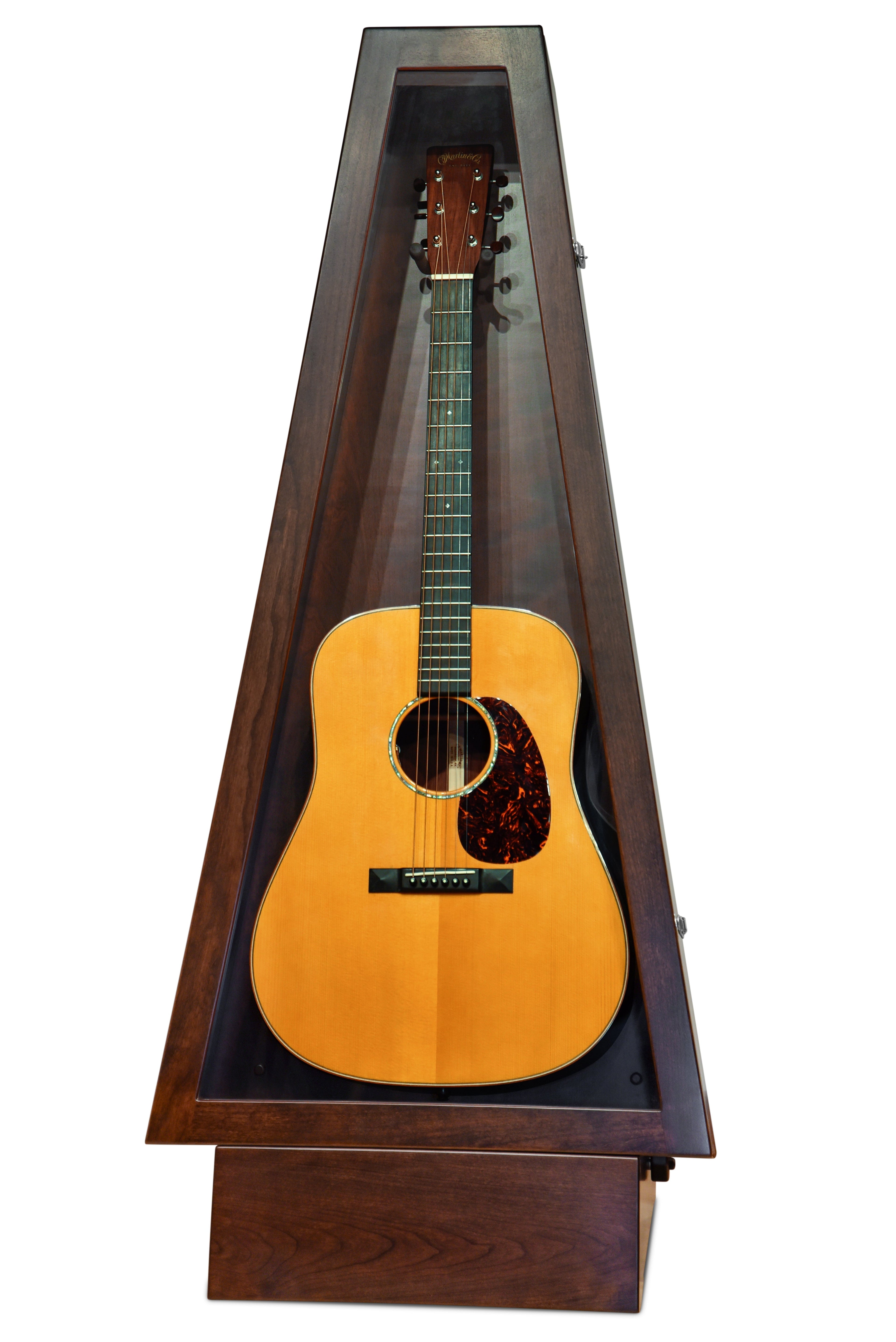 ClimaStand Triangle Humidor with Base - Cherry with Onyx Stain Acoustic Remedy Cases