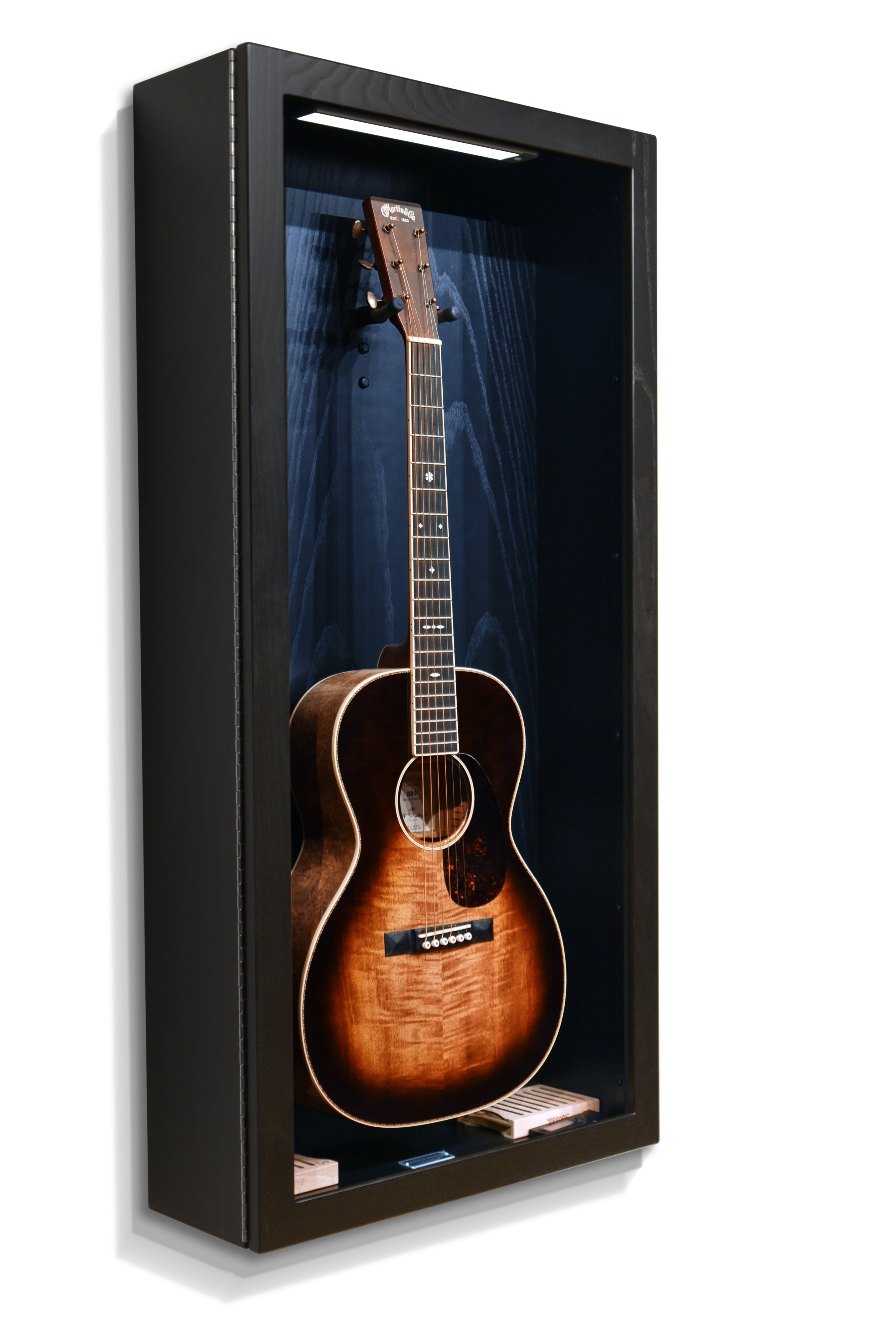 ClimaCase Rectangle Humidor - Northern White Ash with Piano Black Acoustic Remedy Cases
