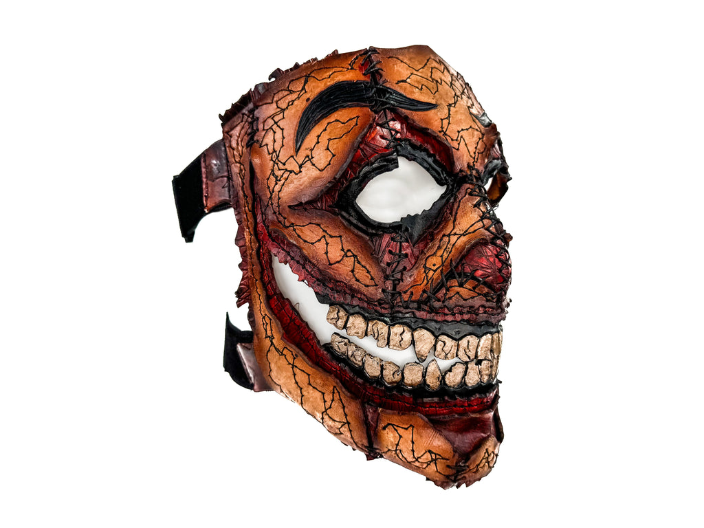 Genuine Leather Mask - GigaMyme Fleshy Edition - Handmade Mime Full Face Cover for Halloween, Performance or Cosplay Costume Rockwell Masks