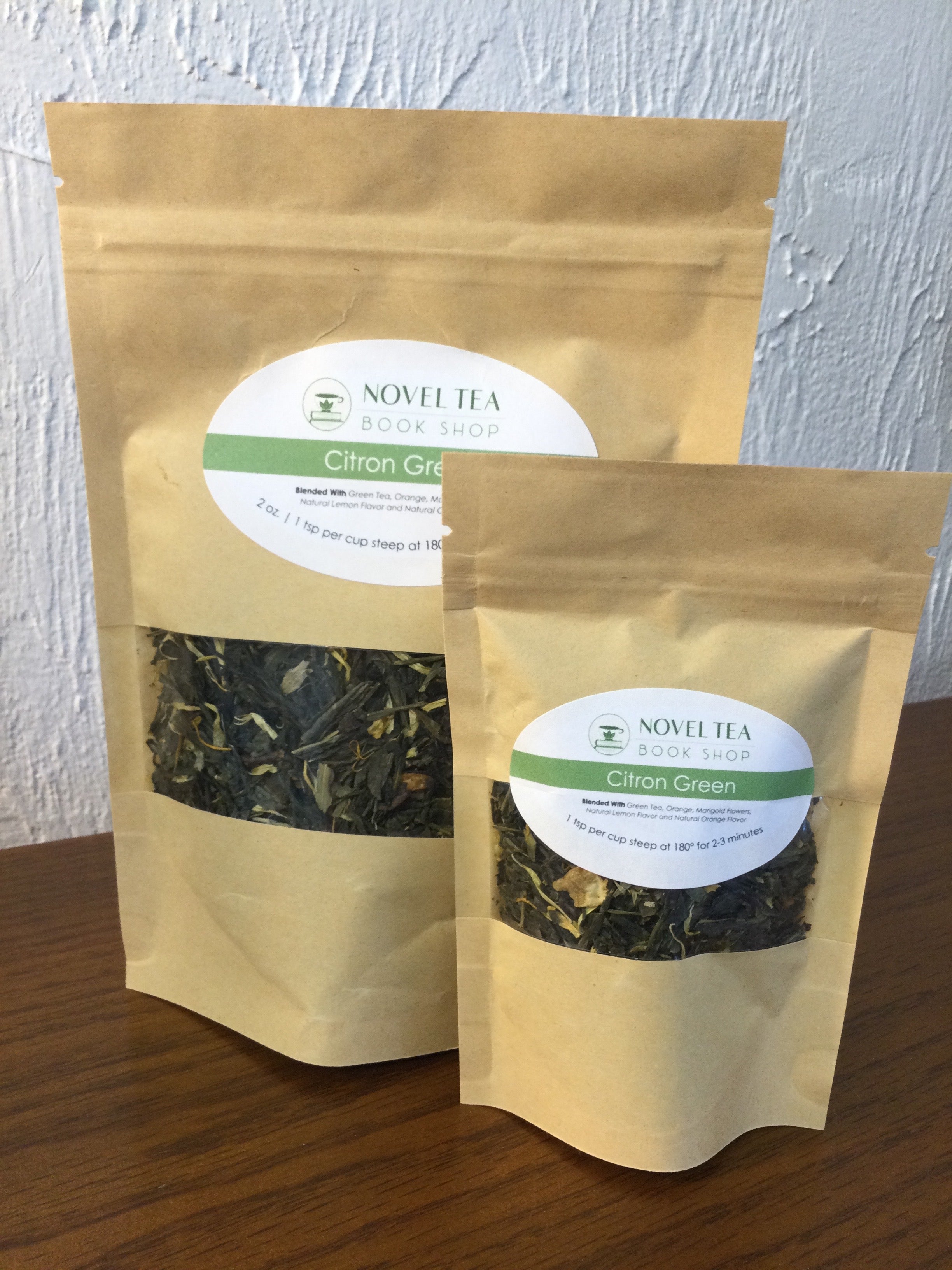 Citron Green Loose Leaf Tea Novel Tea Book Shop