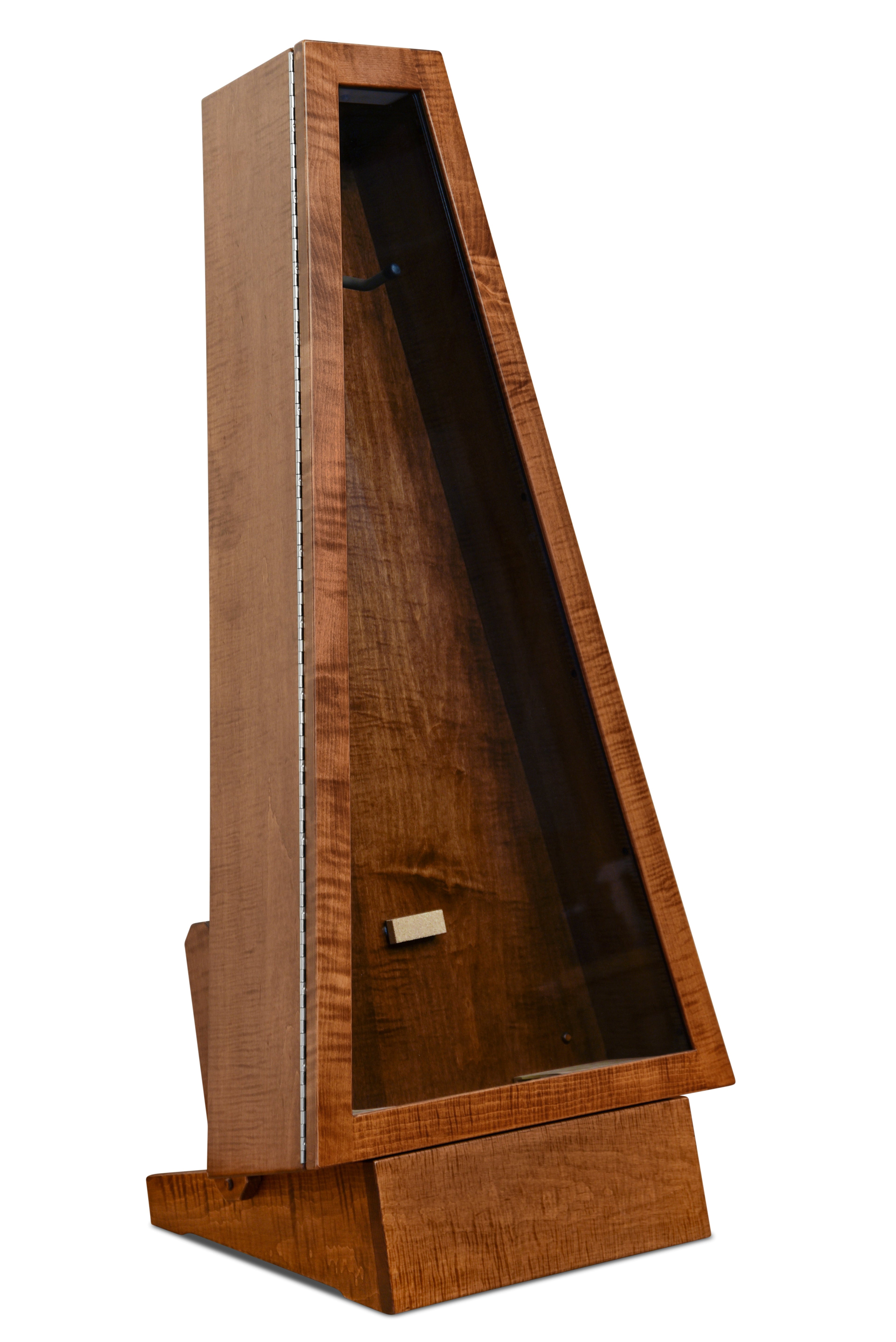 ClimaStand Triangle Humidor with Base - Flamed Maple with Boston Stain Acoustic Remedy Cases