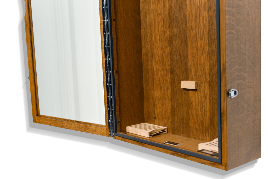 ClimaCase Rectangle Humidor - Quartersawn White Oak with Boston Stain Acoustic Remedy Cases