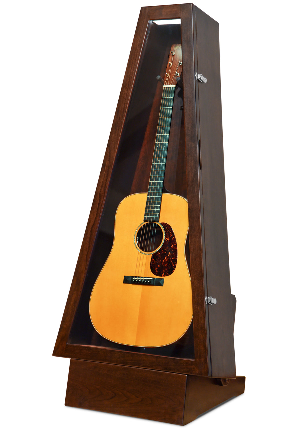 ClimaStand Triangle Humidor with Base - Cherry with Onyx Stain Acoustic Remedy Cases