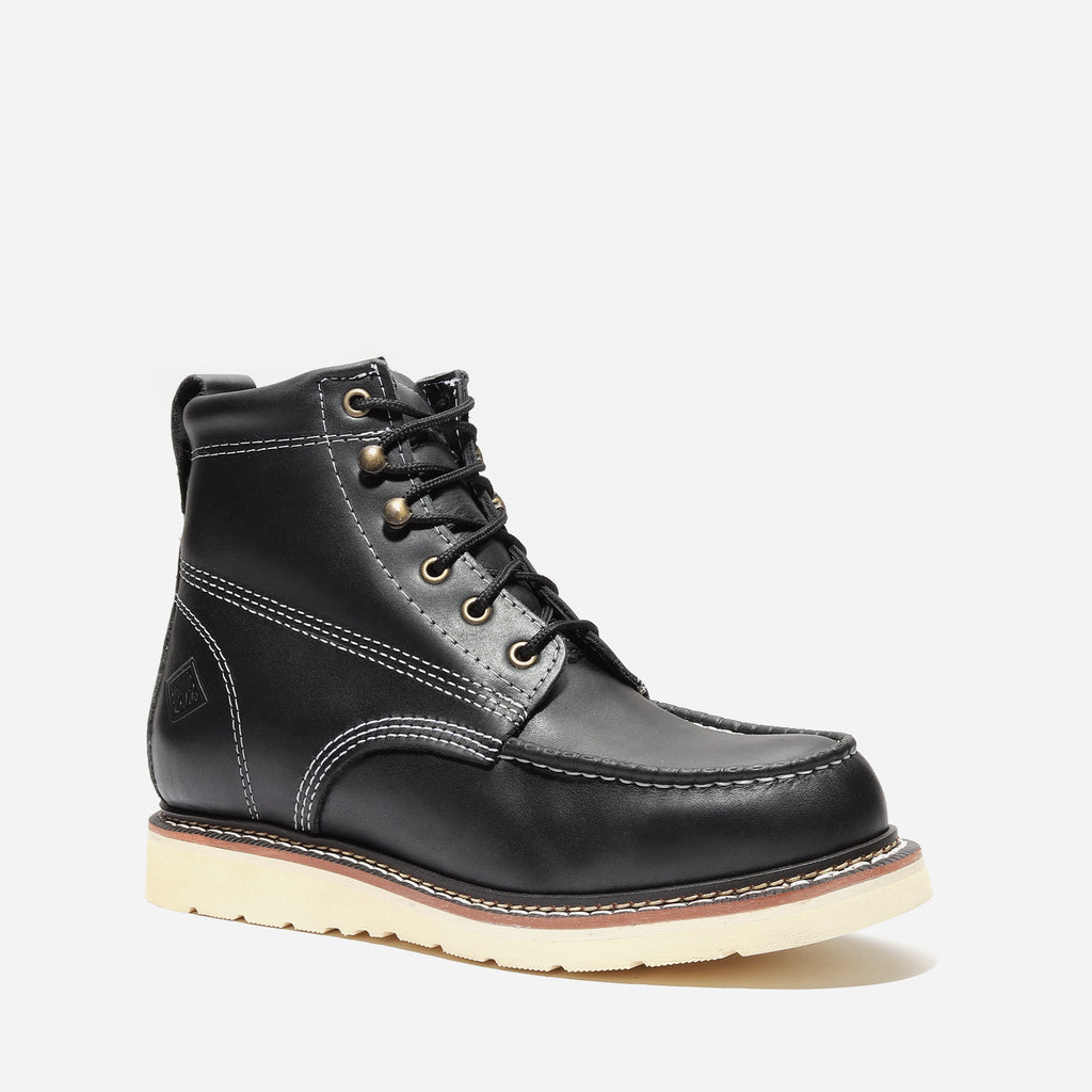 FRONTIER CLASSIC 6" MOC TOE BLACK XL Bonanza Boots