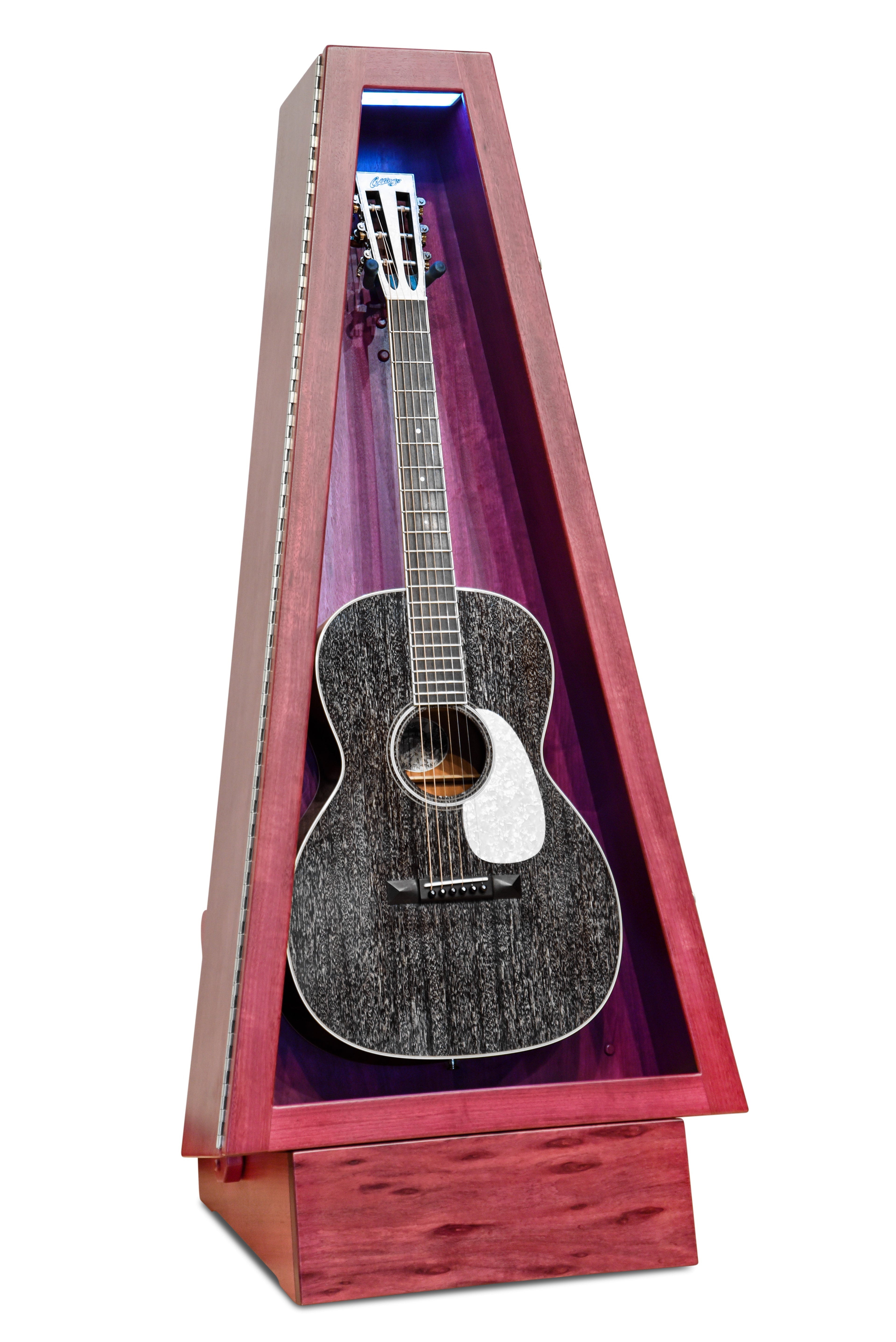 ClimaStand Triangle Humidor with Base - Purplehart Acoustic Remedy Cases