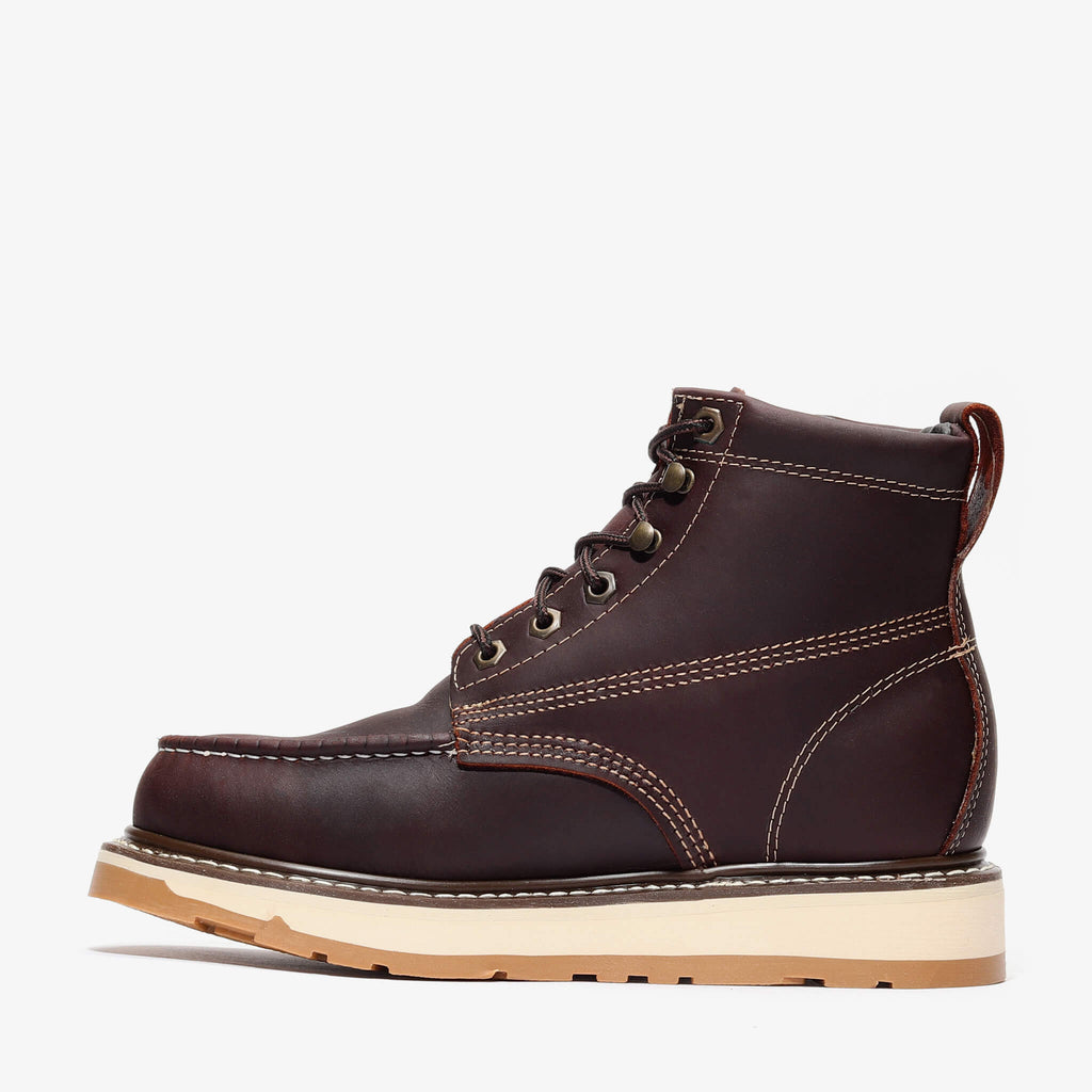 FRONTIER DUAL 6" MOC TOE BURGUNDY Bonanza Boots
