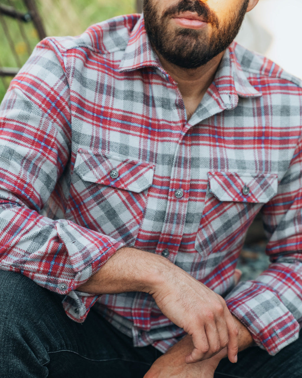 Field Grand Flannel, Sedona Red MuskOx Flannels