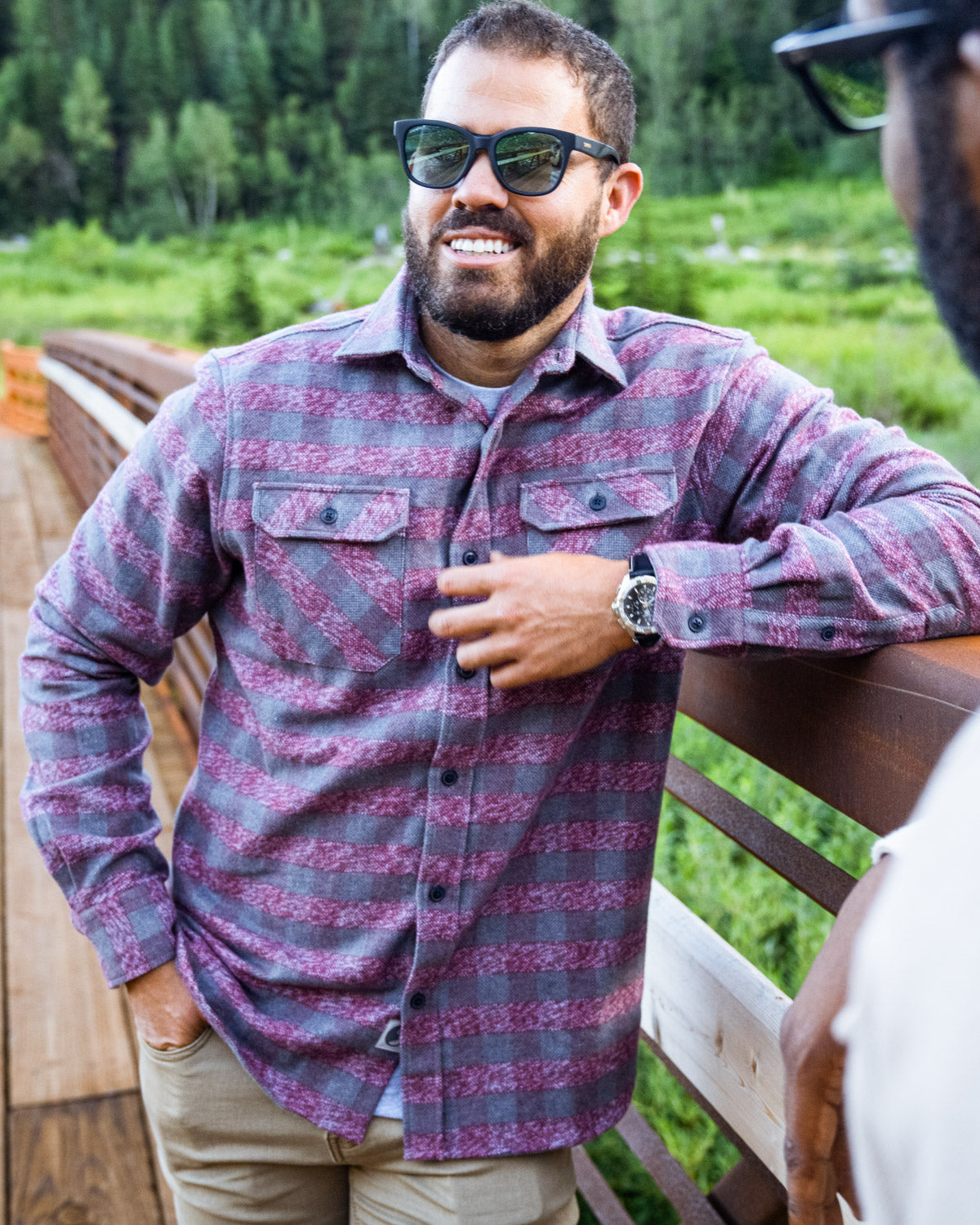 Grand Flannel, Burgundy MuskOx Flannels